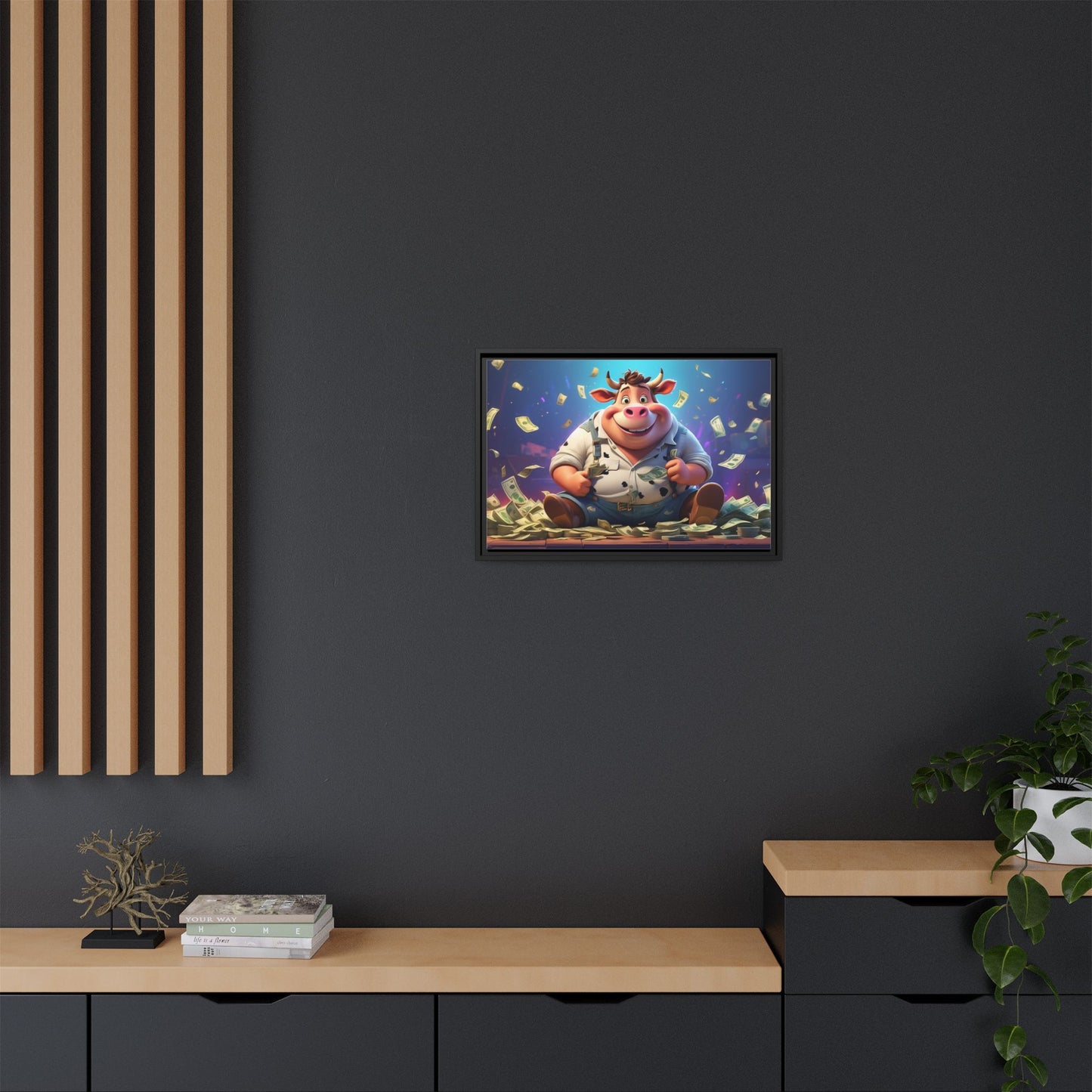 Matte Canvas, Framed (Multi-color)