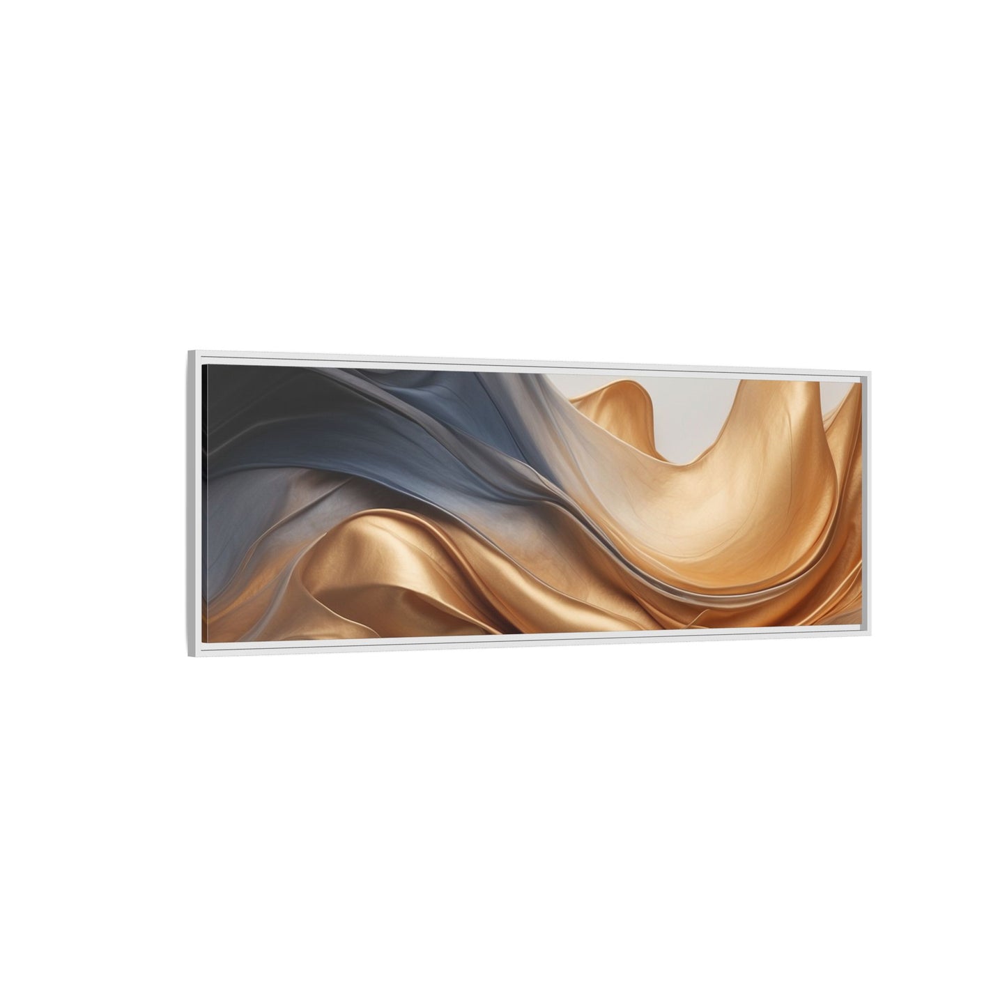 Abstract Matte Canvas Art Print - Framed Multi-color Wall Decor