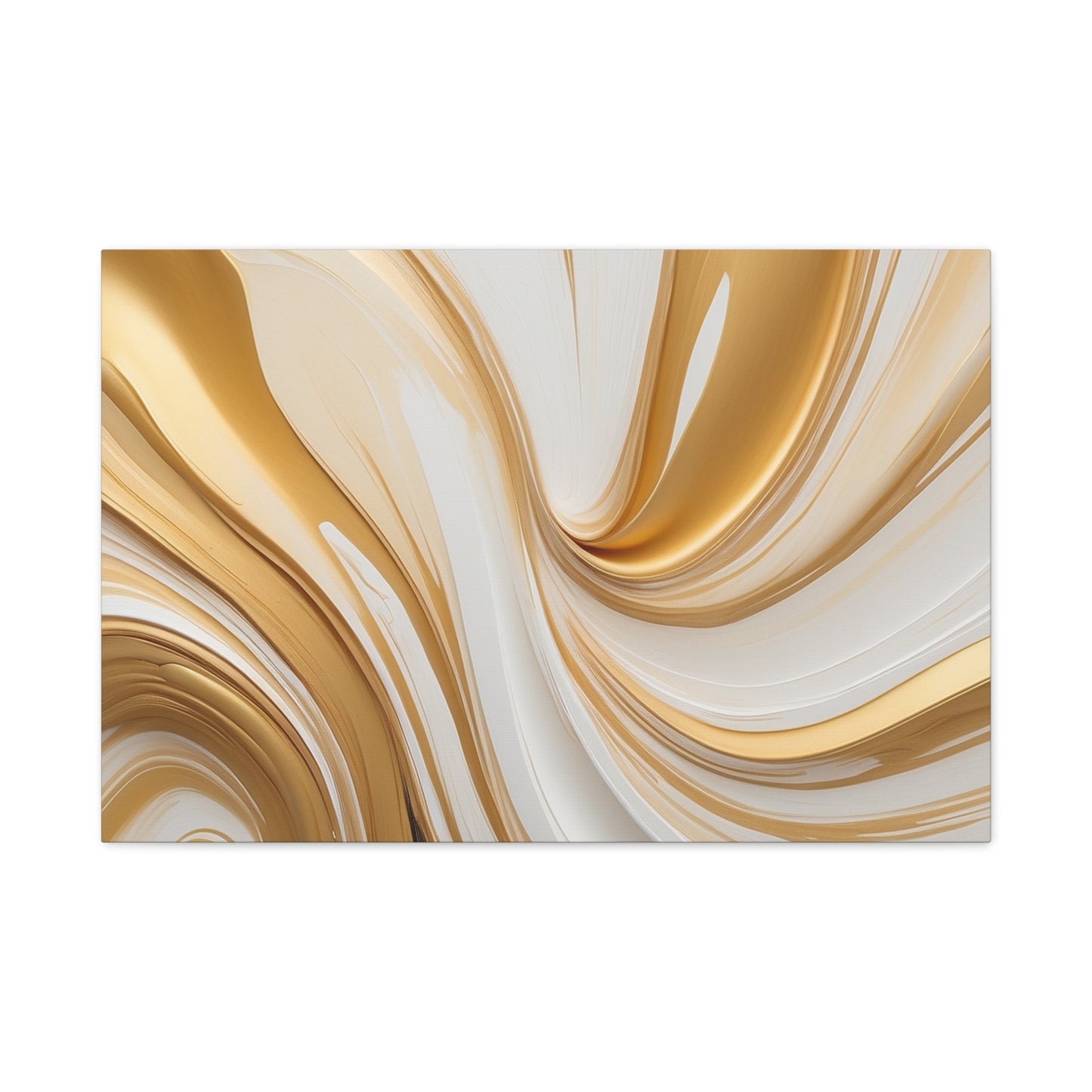 Gilded Currents – Luxe Abstract Fluid Canvas