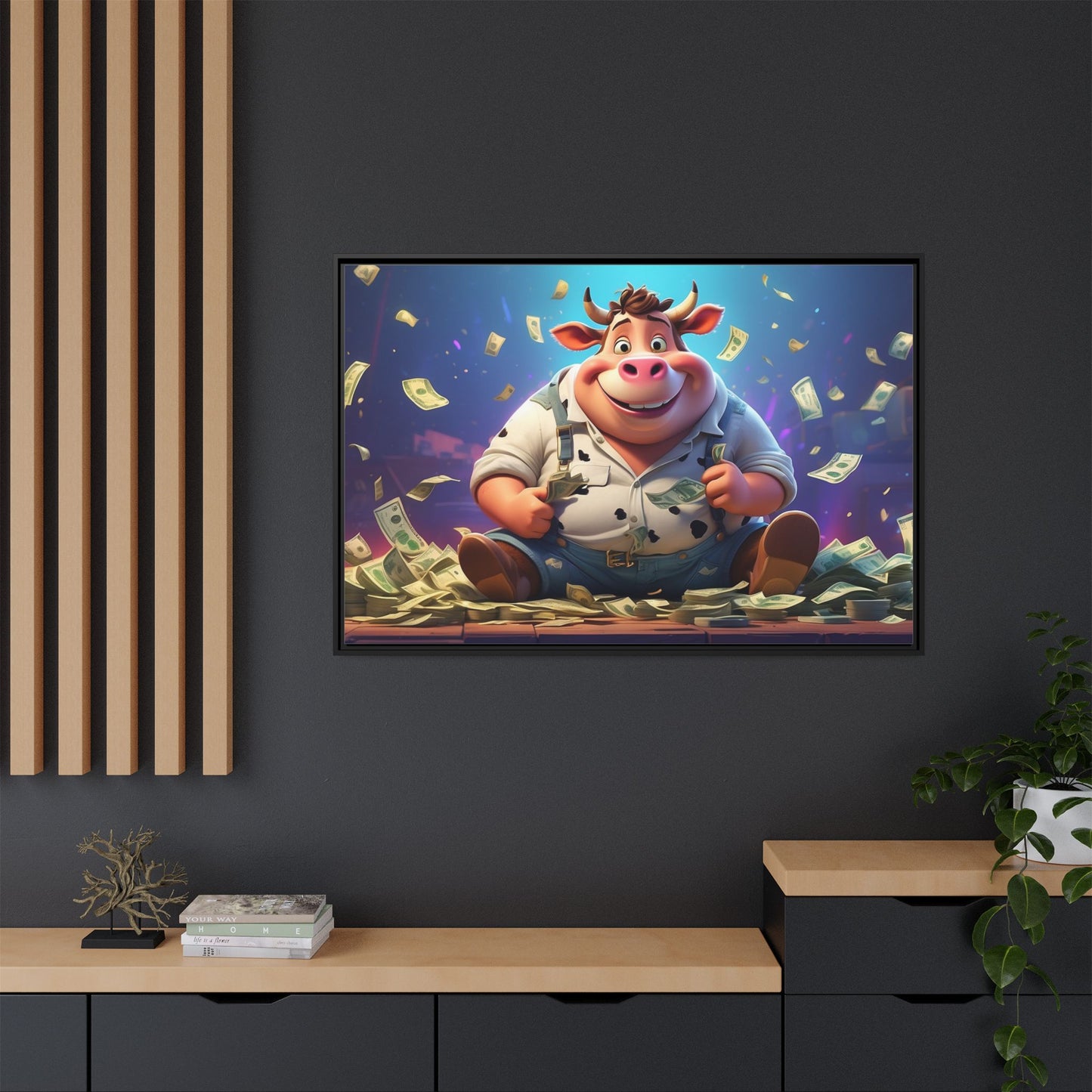 Matte Canvas, Framed (Multi-color)