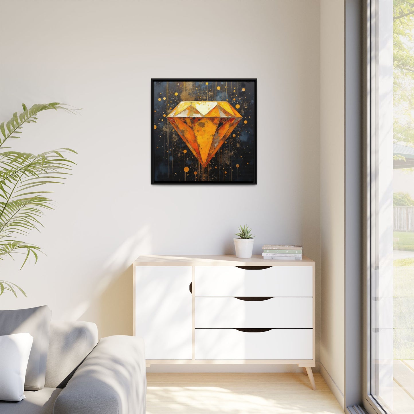 Matte Canvas, Framed (Multi-color)