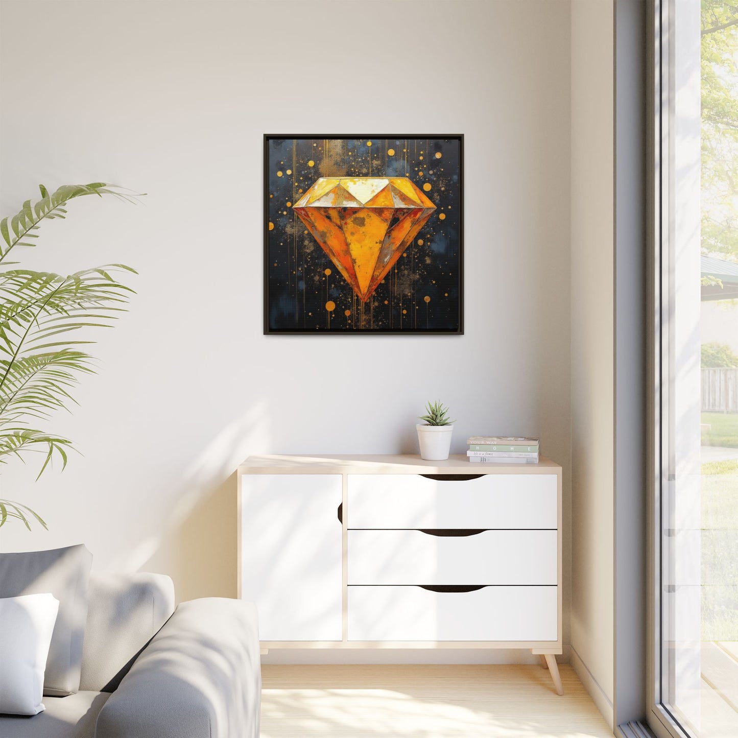 Matte Canvas, Framed (Multi-color)