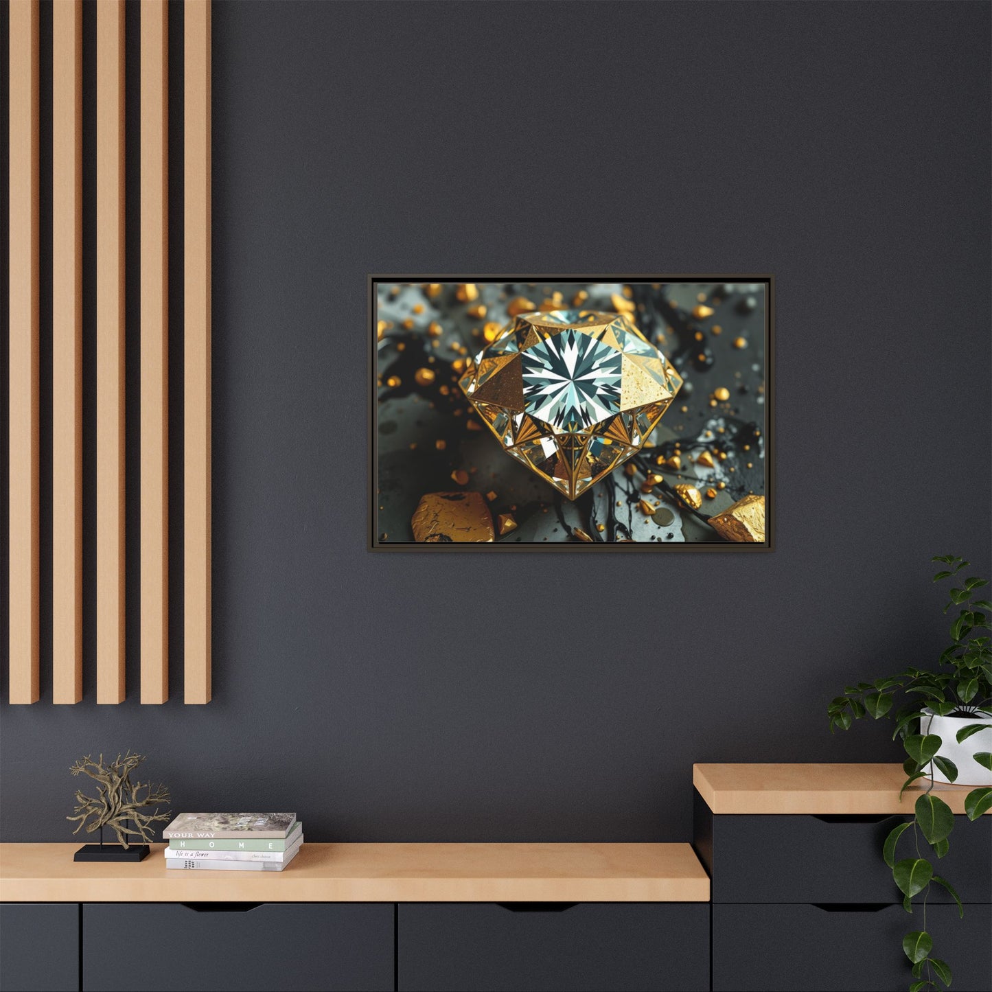 Matte Canvas, Framed (Multi-color)
