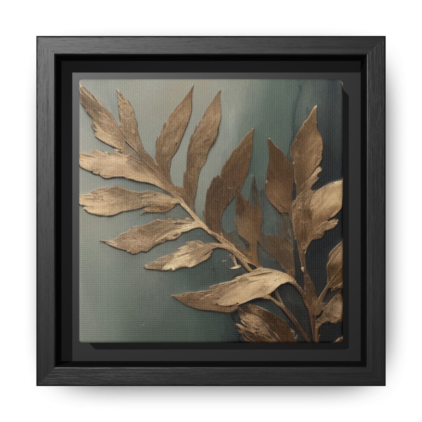 luxury Gold Leaf Framed Canvas Art - Multi-color Home Decor