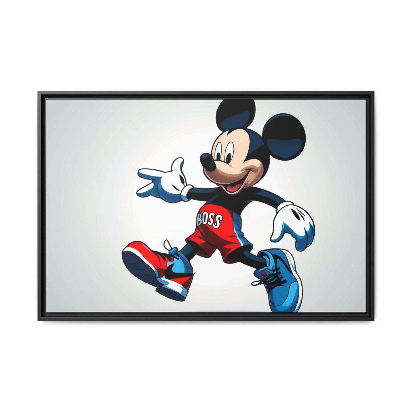 Mickey Mouse Boss Framed Canvas Art