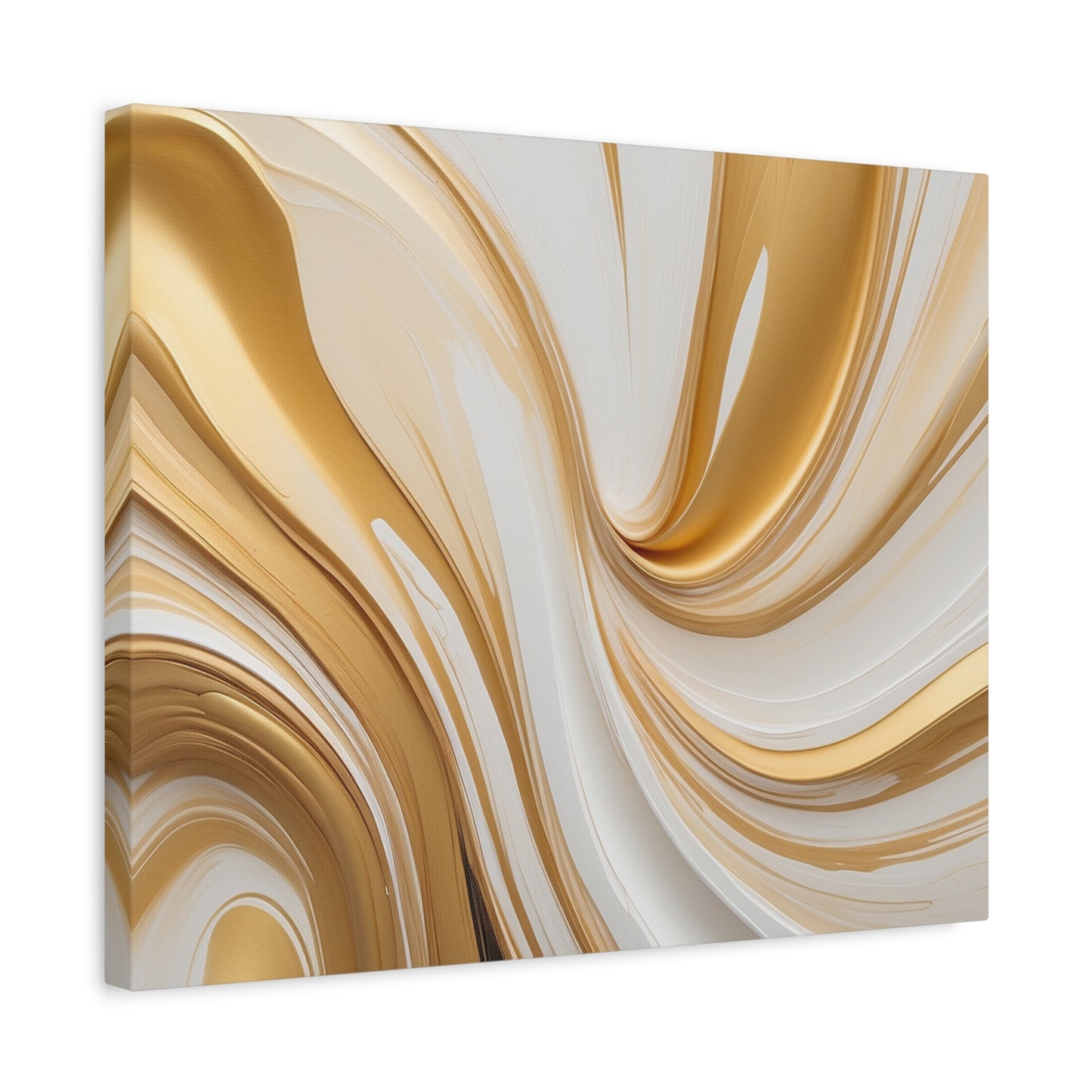 Gilded Currents – Luxe Abstract Fluid Canvas