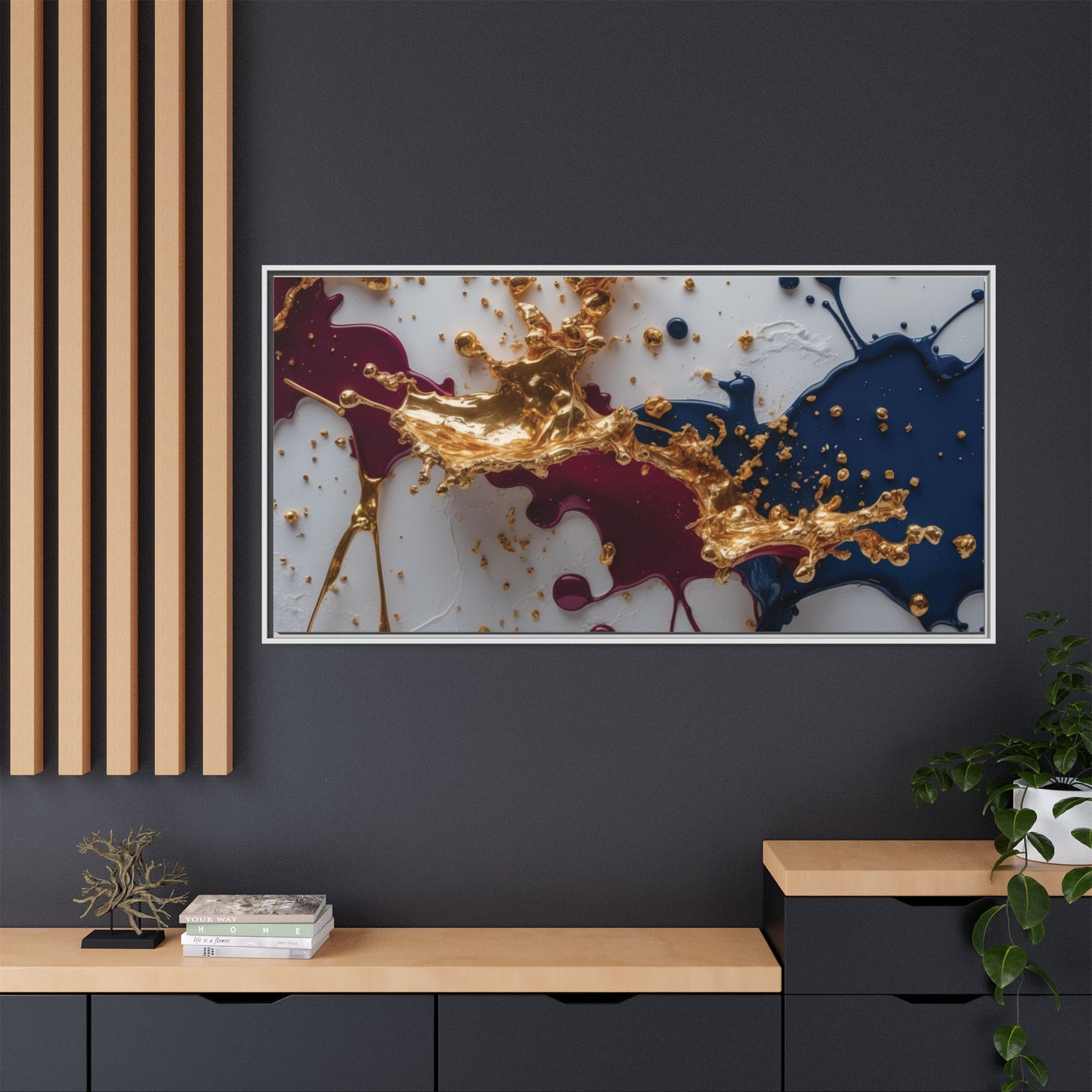 Matte Canvas, Framed (Multi-color)