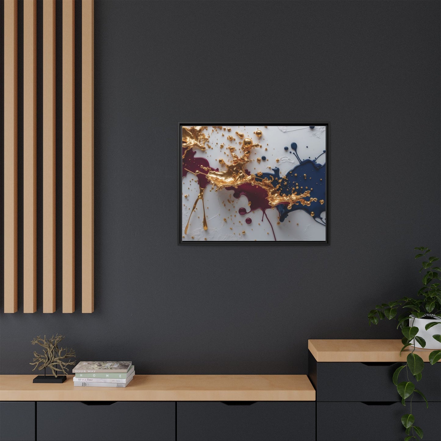 Matte Canvas, Framed (Multi-color)