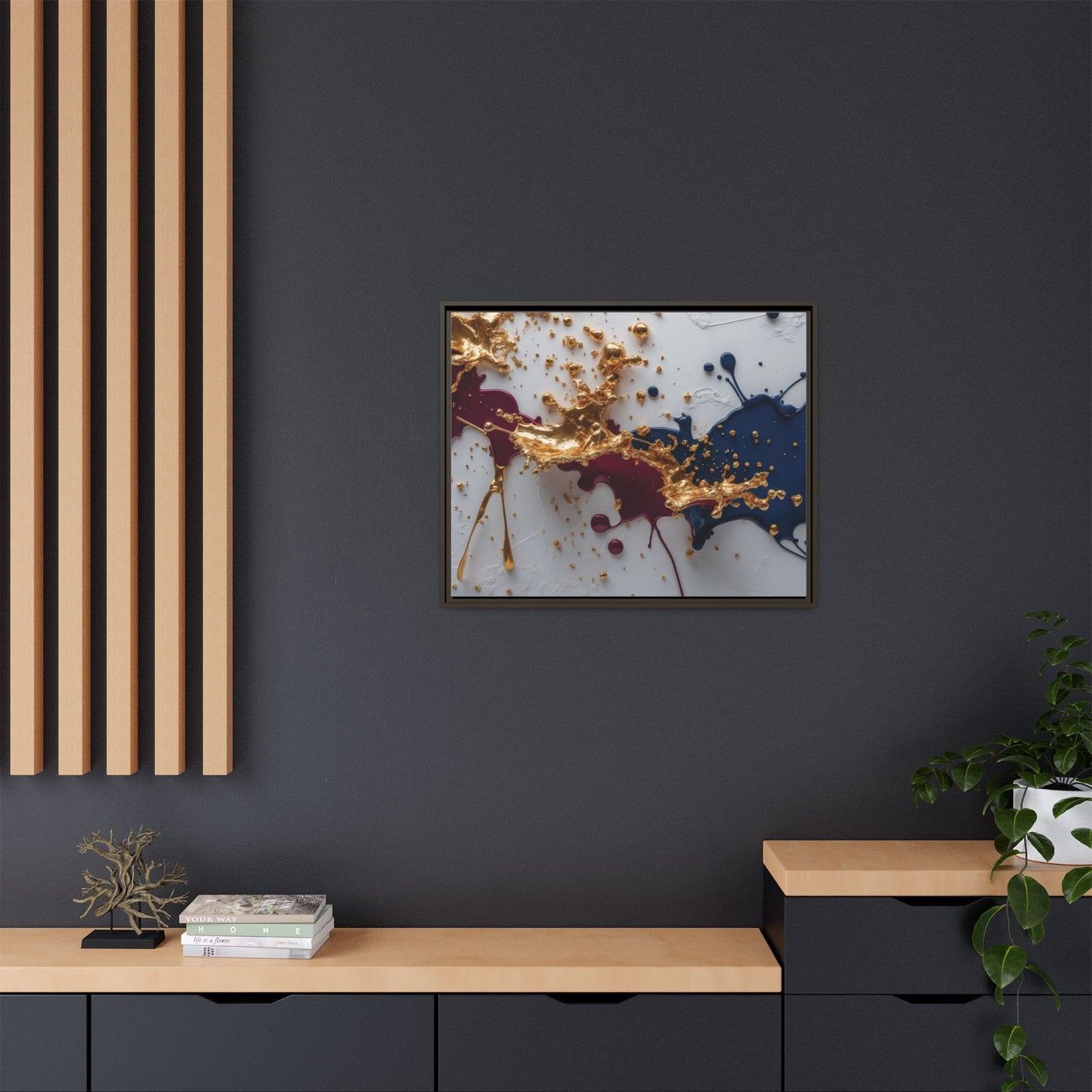 Matte Canvas, Framed (Multi-color)