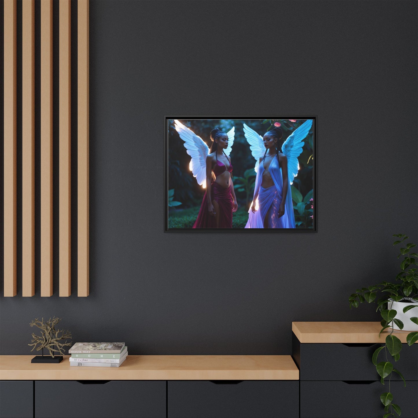 Matte Canvas, Framed (Multi-color)