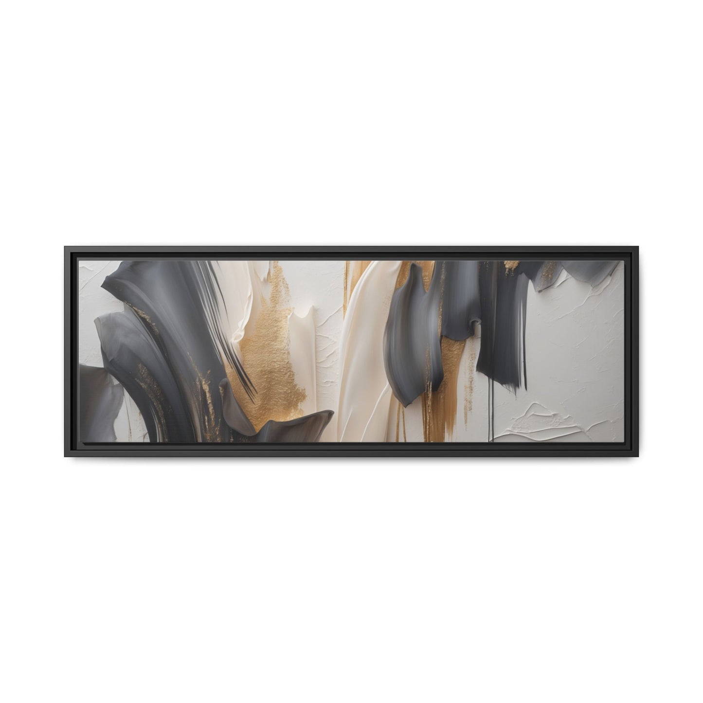 Abstract Multi-Color Framed Canvas Art - Modern Home Decor