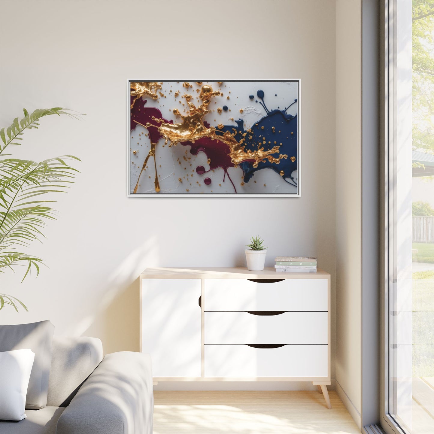 Matte Canvas, Framed (Multi-color)