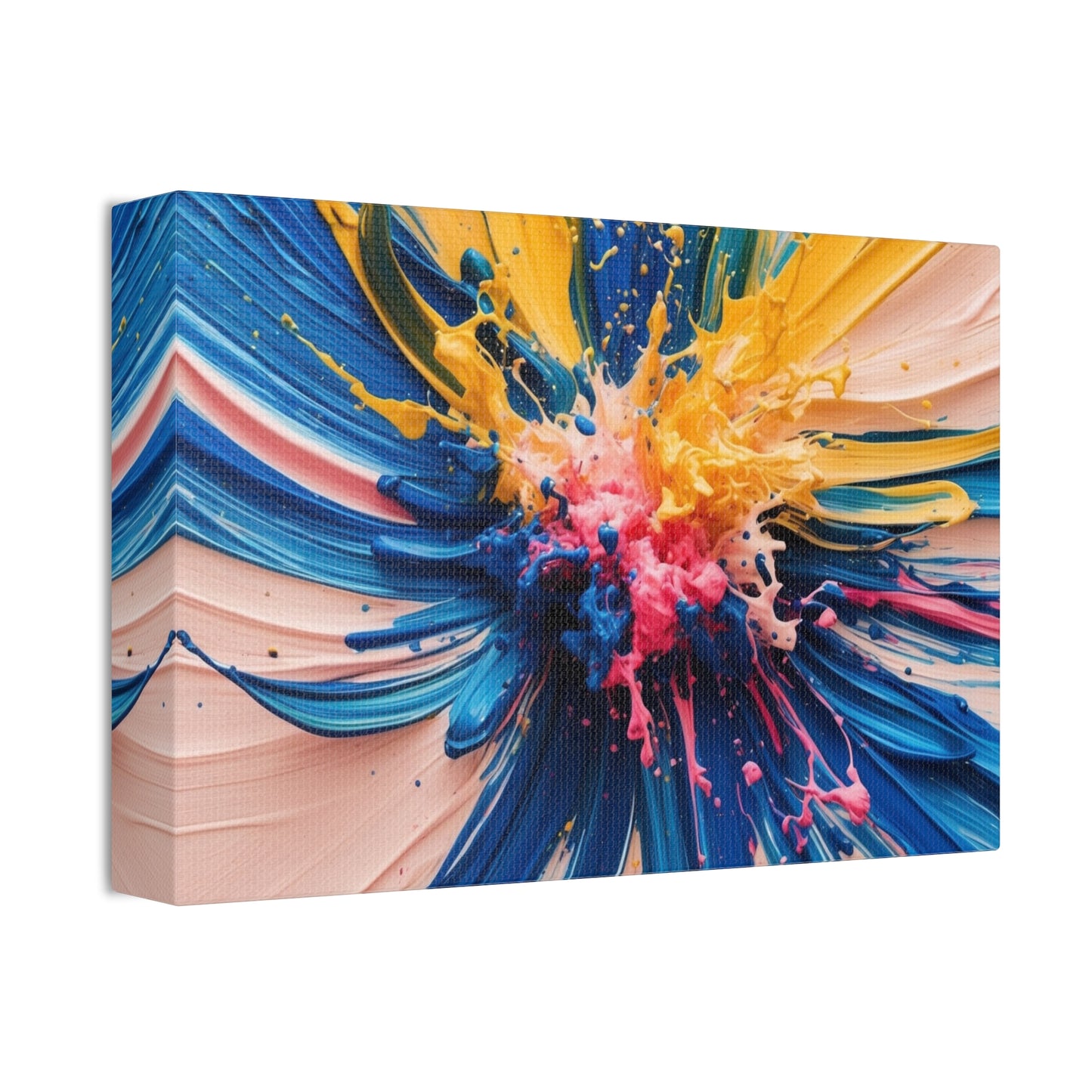 Vibrant Abstract Canvas Art - Color Explosion Wall Decor