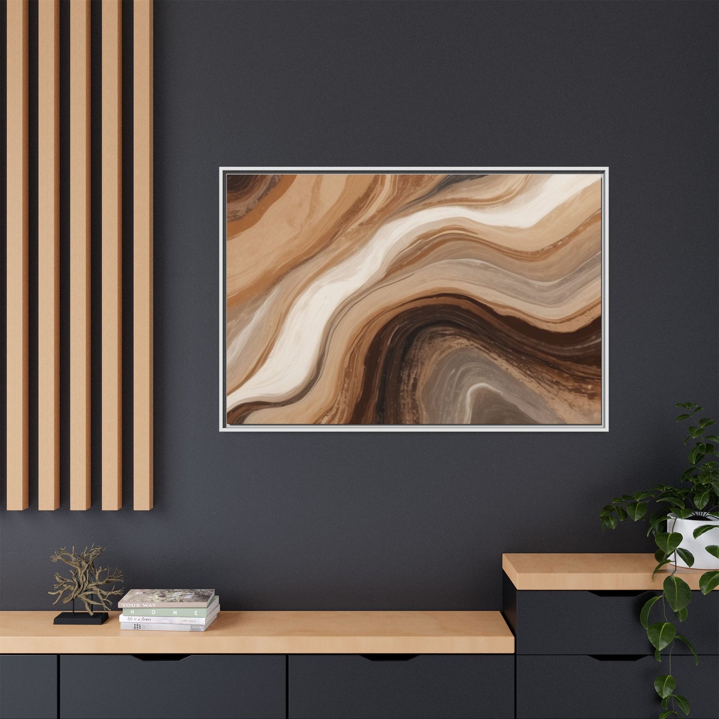 Matte Canvas, Framed (Multi-color)