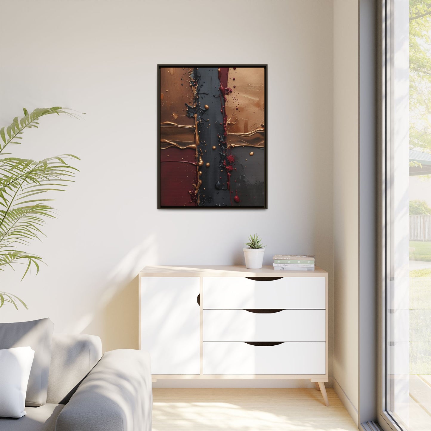 Matte Canvas, Framed (Multi-color)