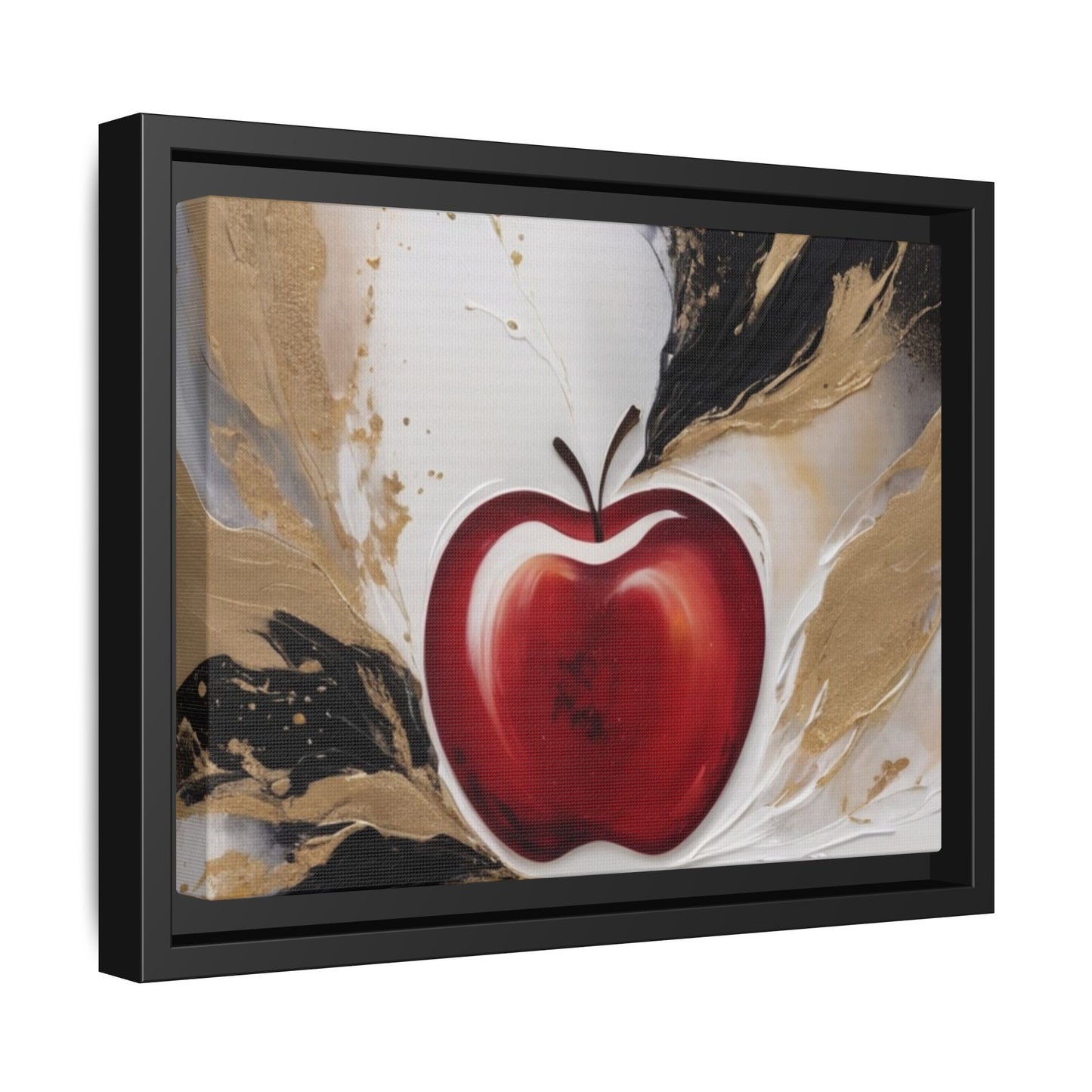 Elegant Apple Canvas Art Print - Framed Wall Decor