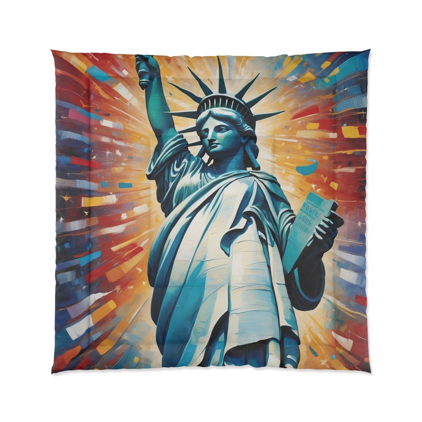 Liberty Inspired Comforter – Bold NYC Decor for Bedroom
