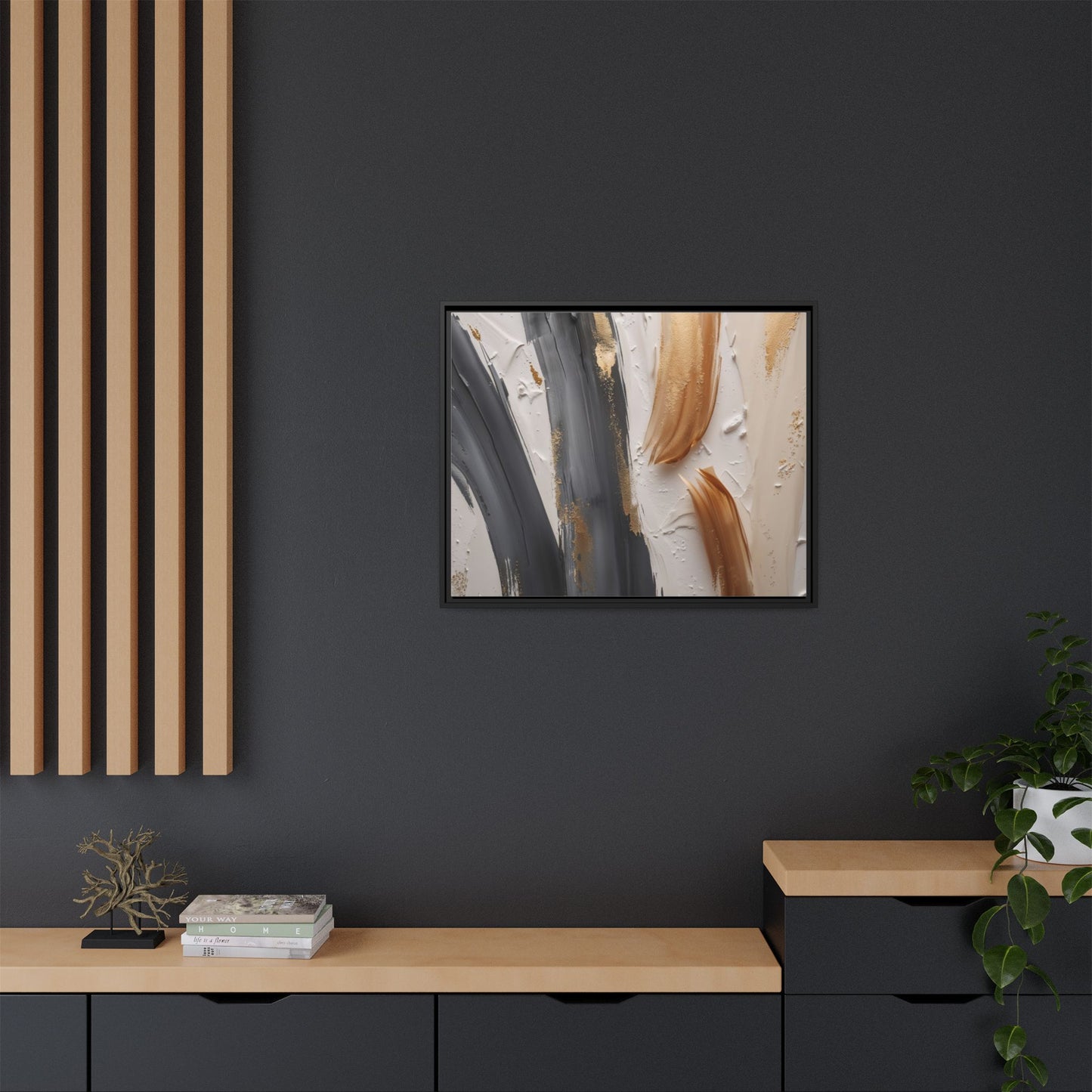 Matte Canvas, Framed (Multi-color)