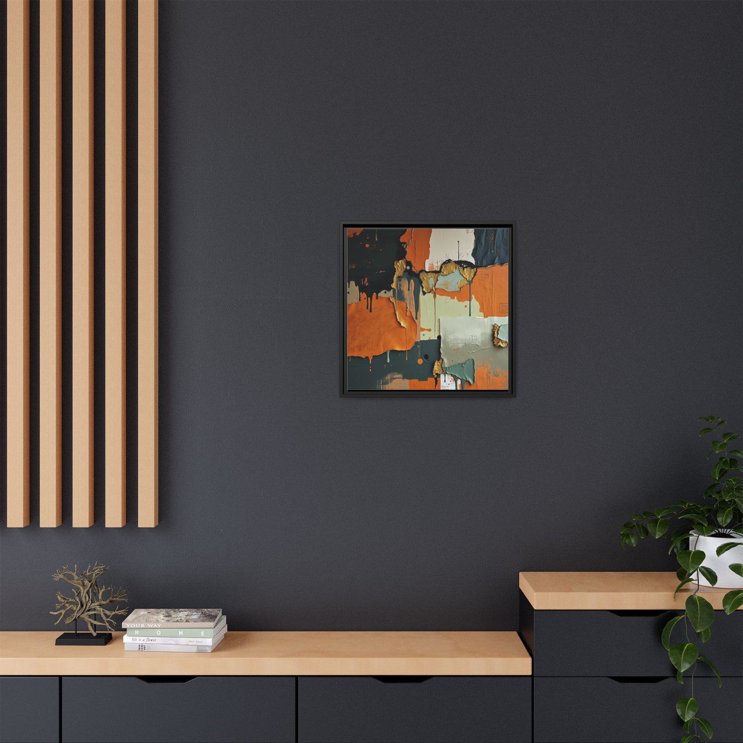 Matte Canvas, Framed (Multi-color)