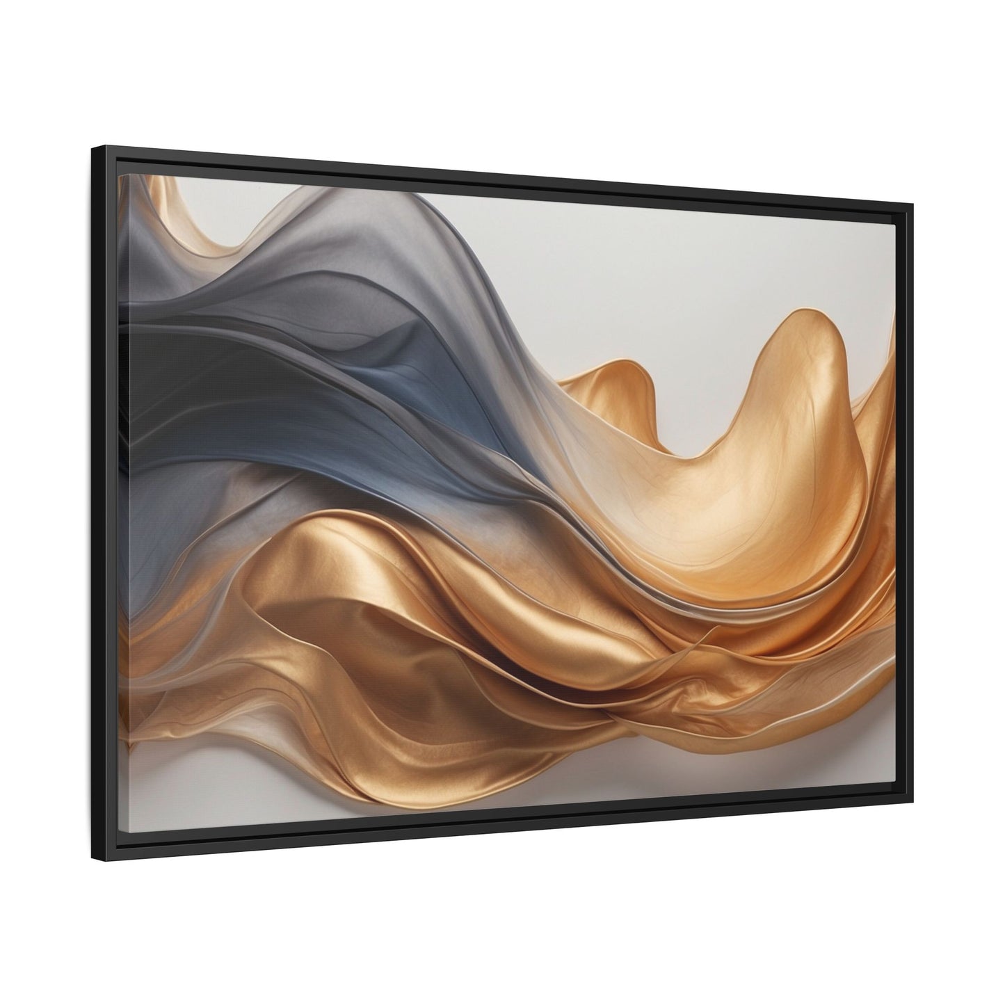 Abstract Matte Canvas Art Print - Framed Multi-color Wall Decor