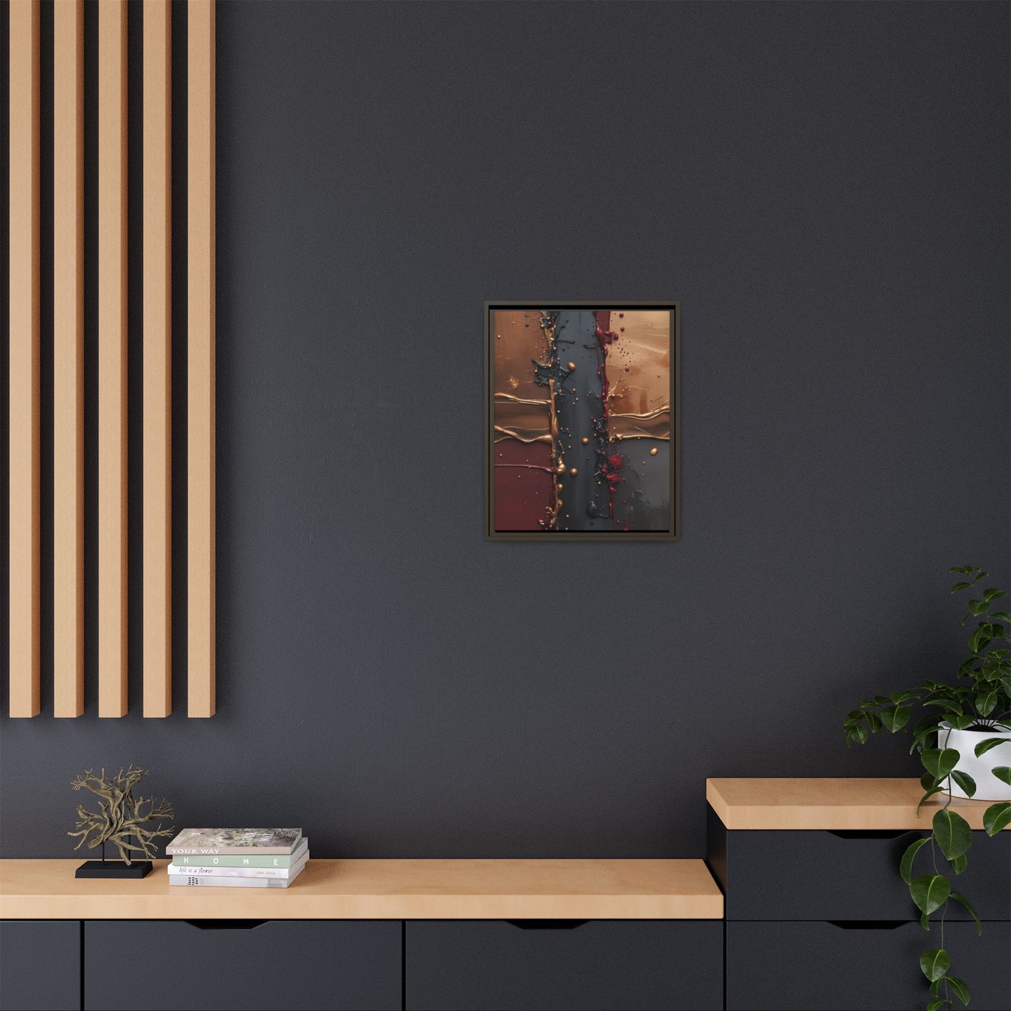 Matte Canvas, Framed (Multi-color)