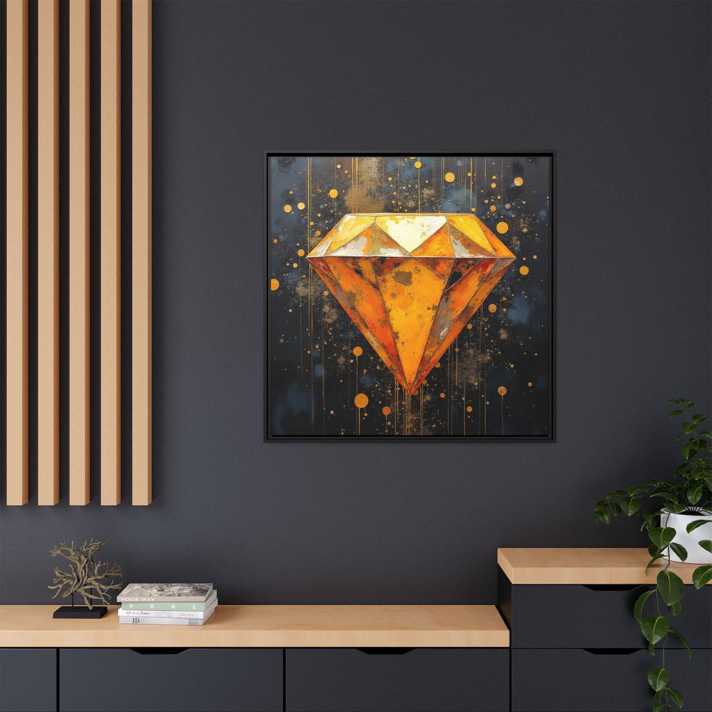 Matte Canvas, Framed (Multi-color)