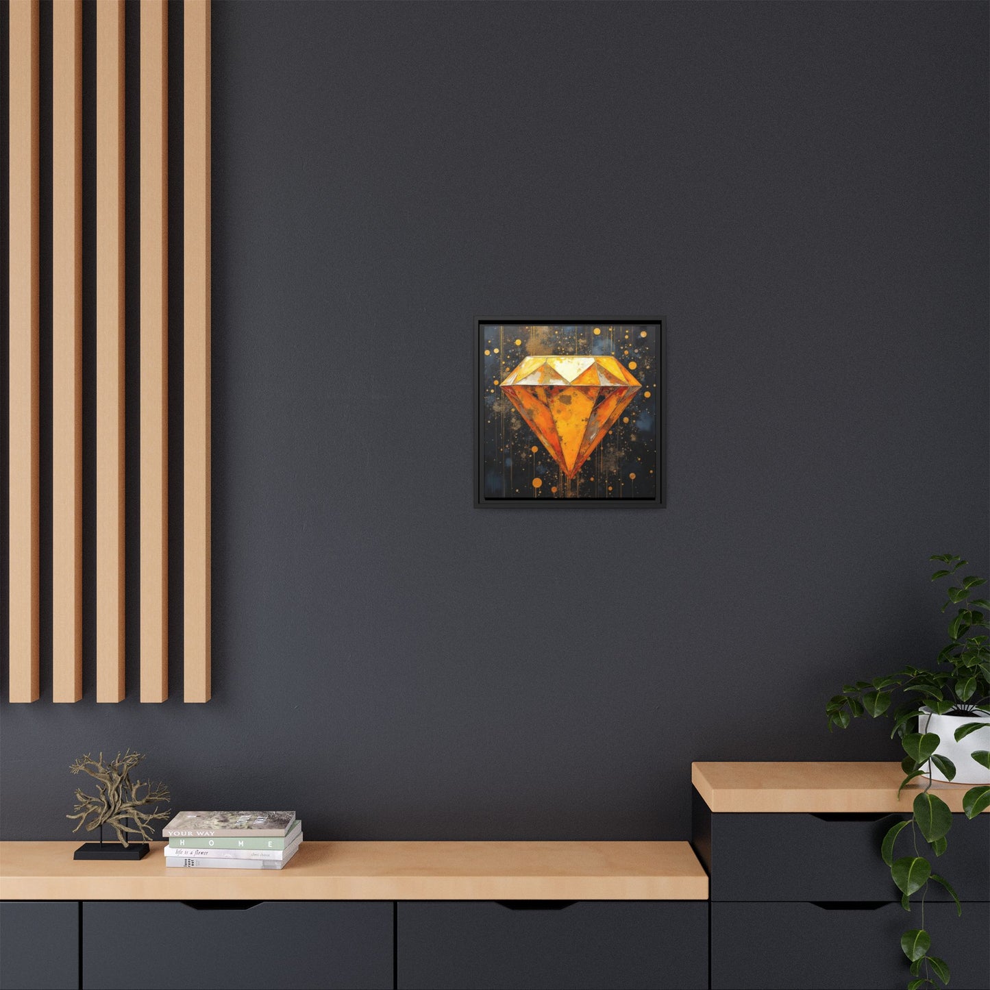 Matte Canvas, Framed (Multi-color)