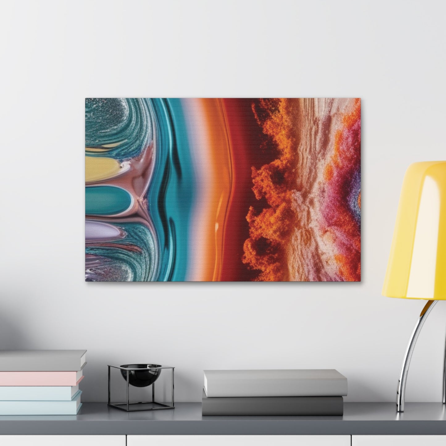 Stunning Abstract Canvas Art - 15" Stretched Wall Decor