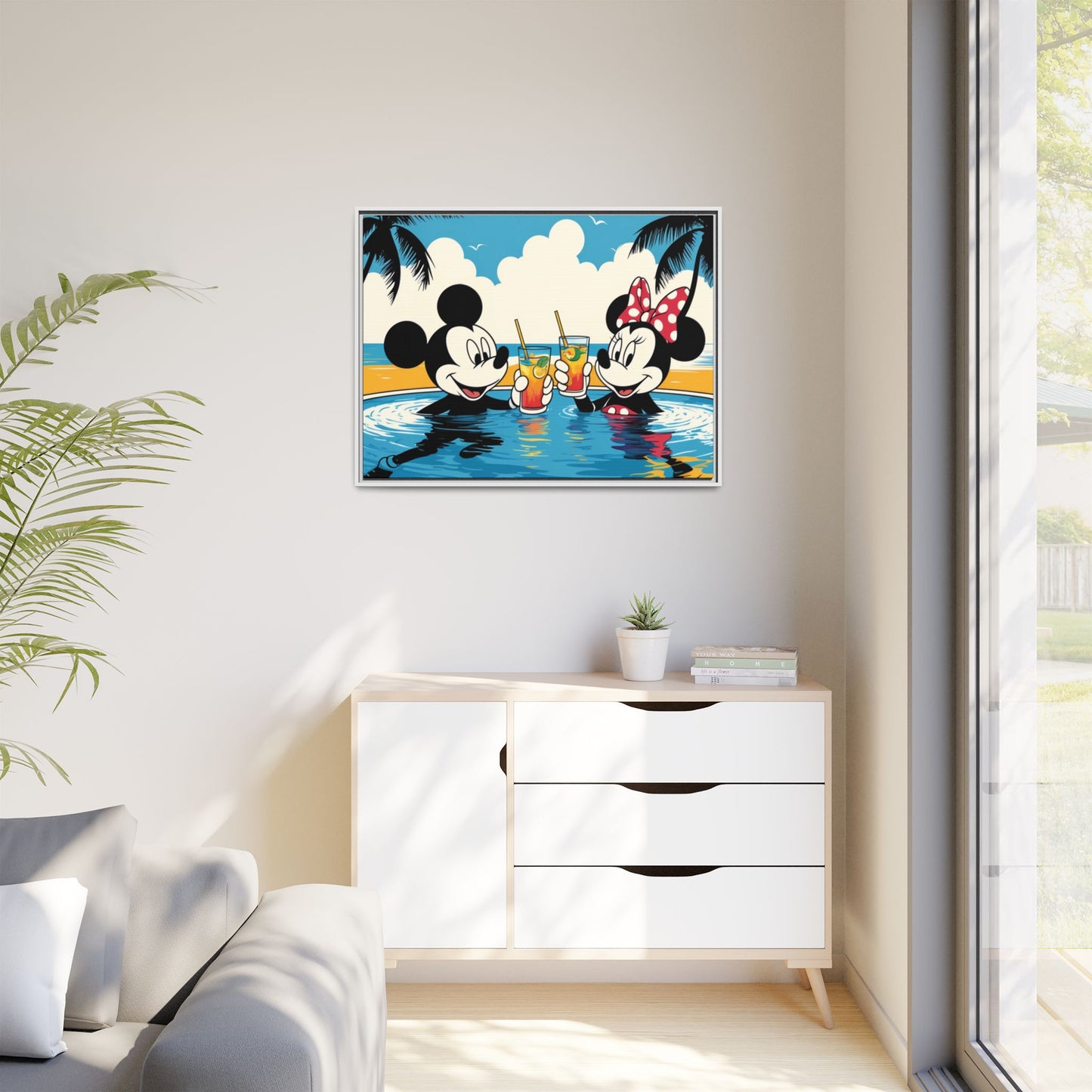 Matte Canvas, Framed (Multi-color)
