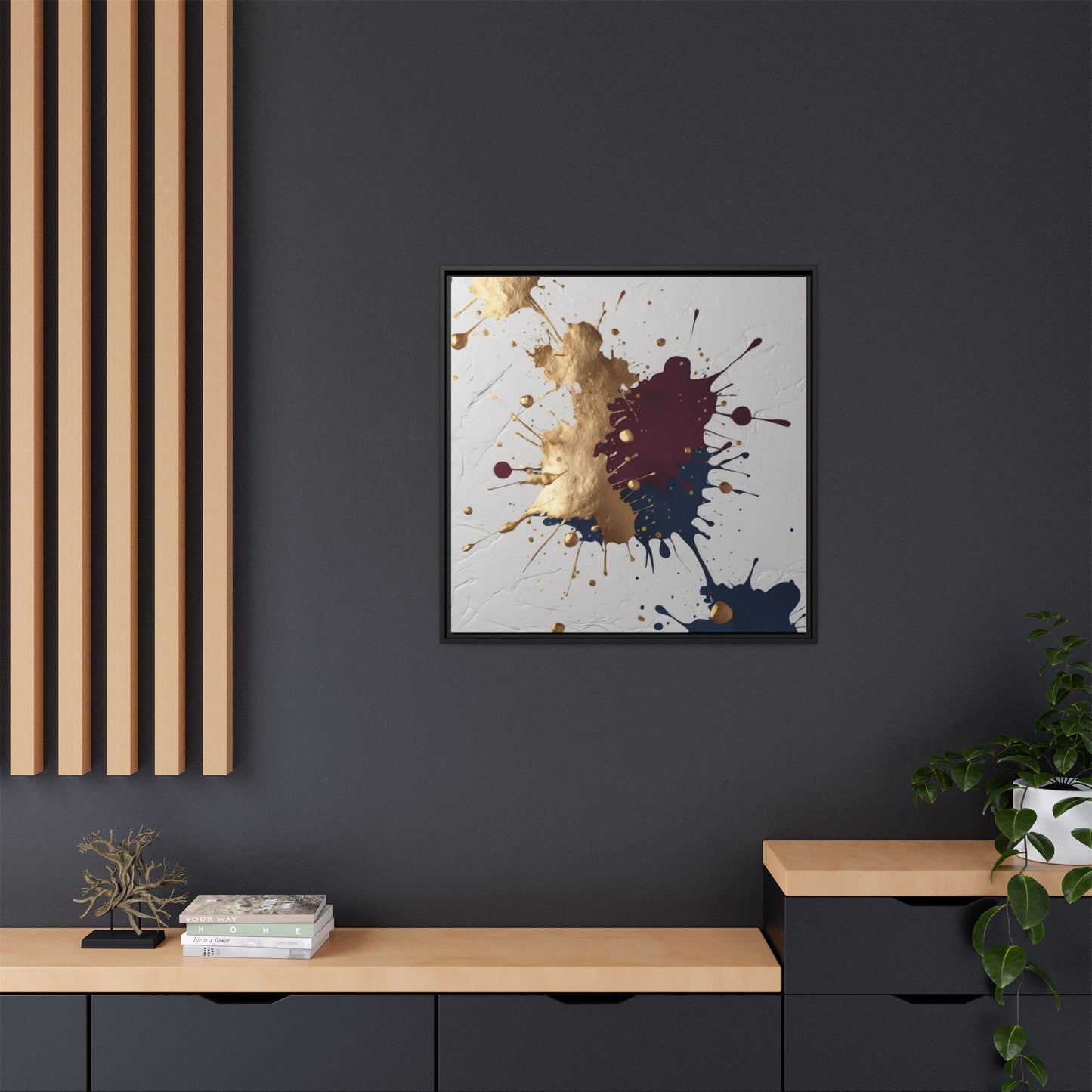 Matte Canvas, Framed (Multi-color)