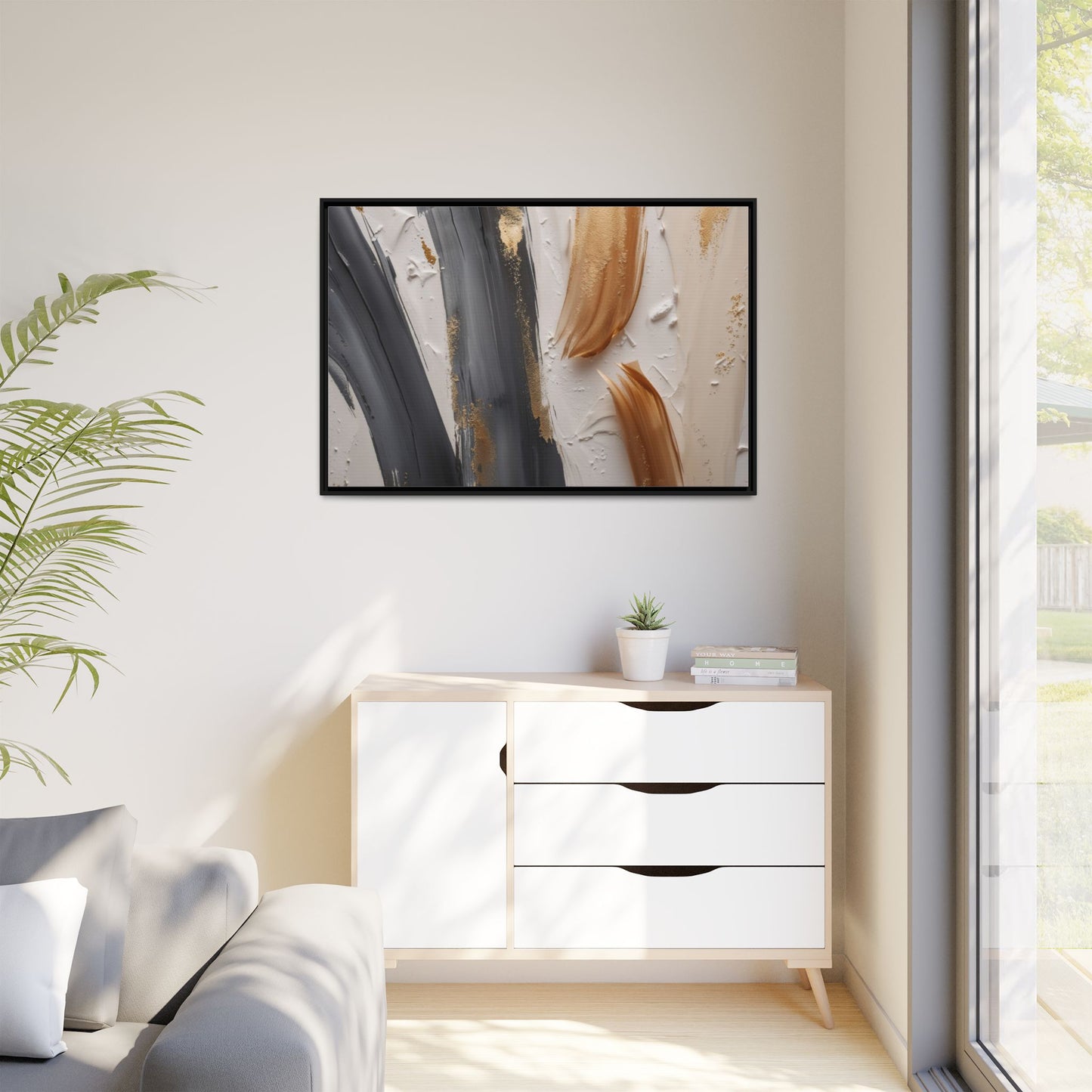 Matte Canvas, Framed (Multi-color)