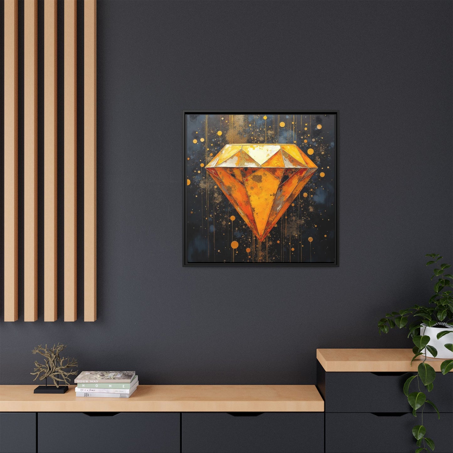 Matte Canvas, Framed (Multi-color)