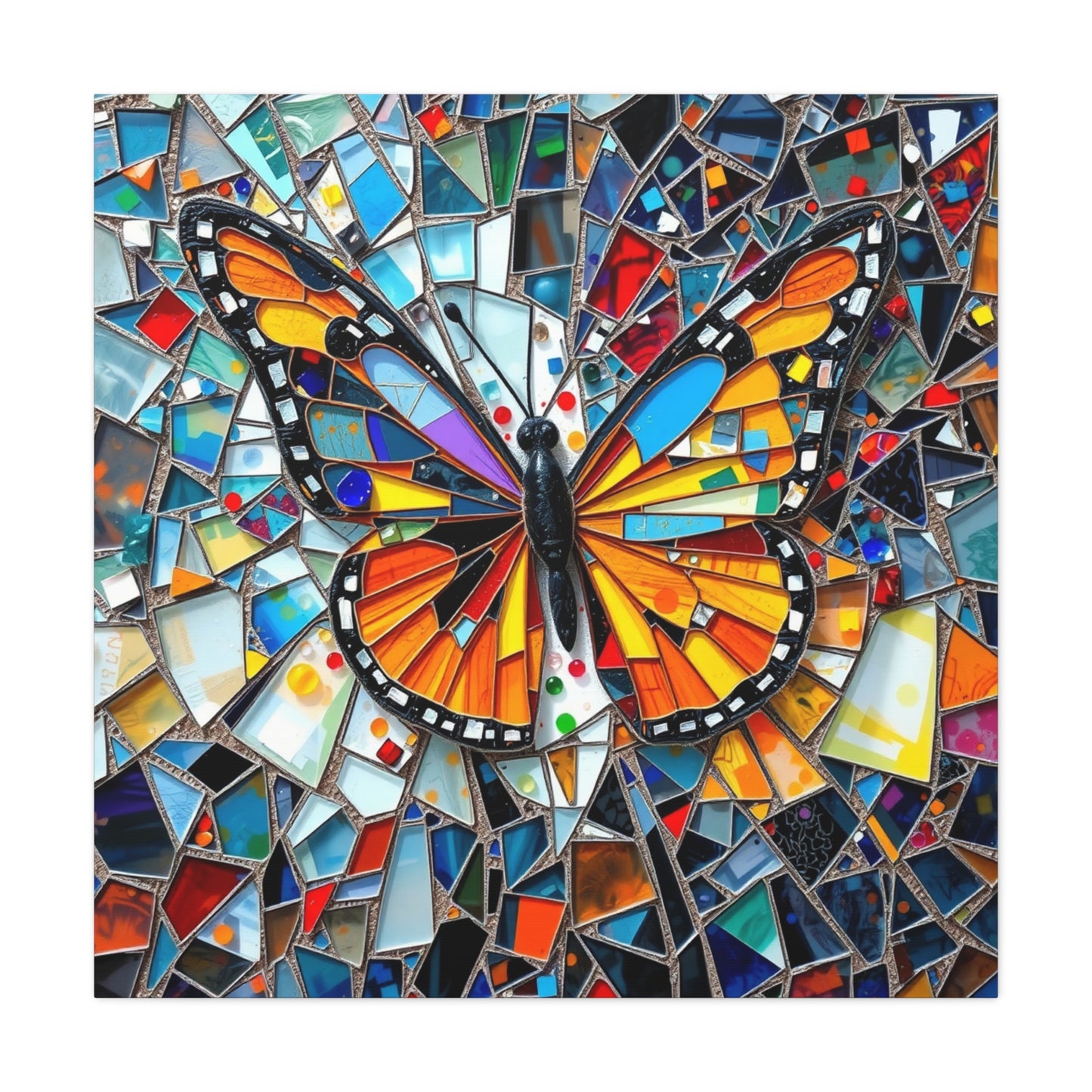 Wings of Renewal: Mosaic Butterfly Dream