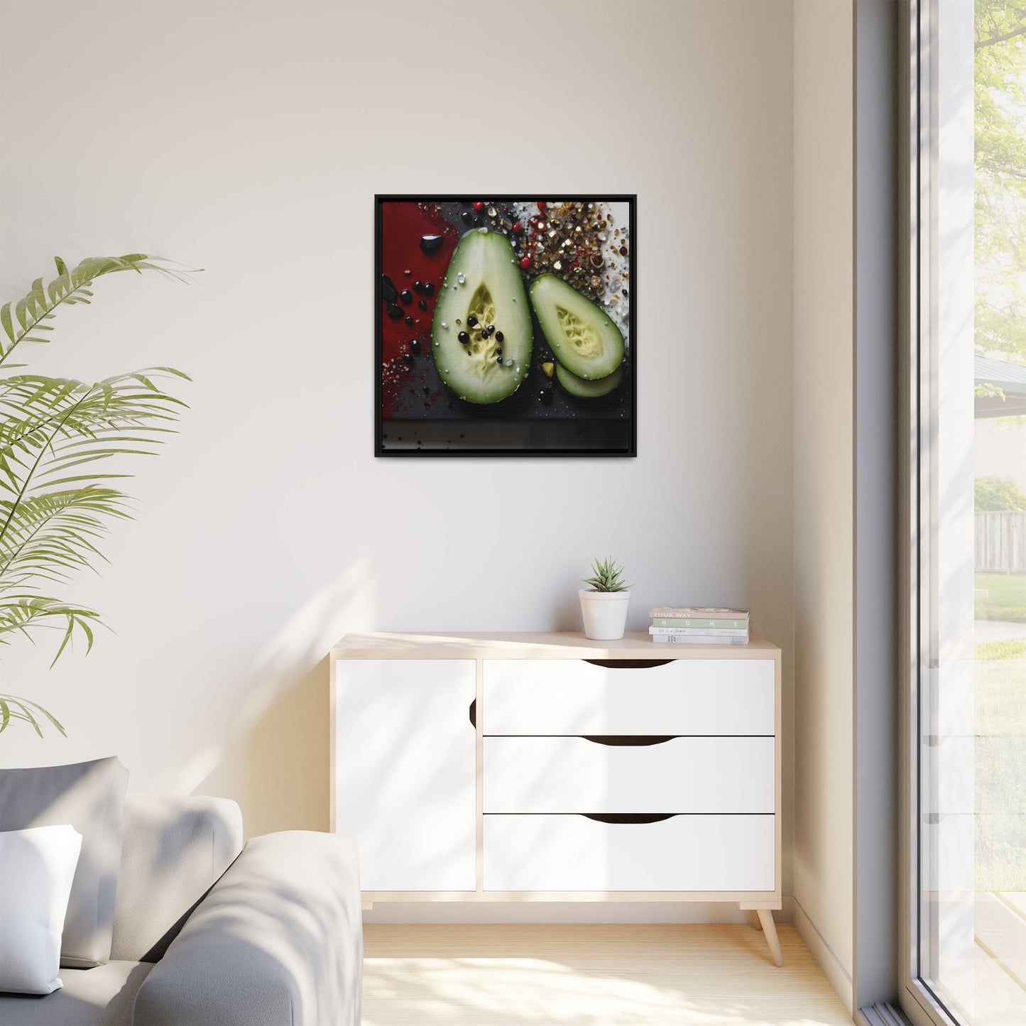 Matte Canvas, Framed (Multi-color)