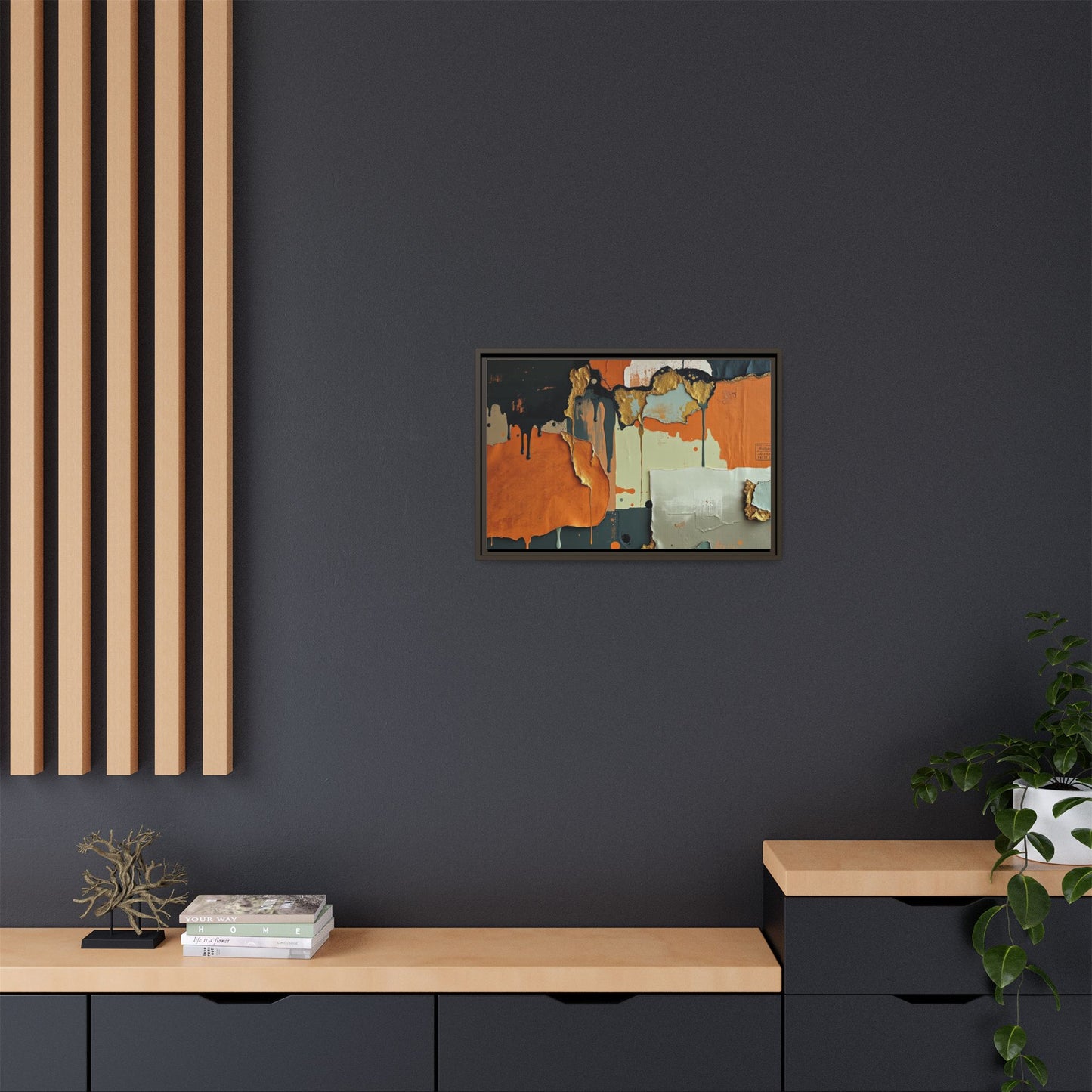 Matte Canvas, Framed (Multi-color)