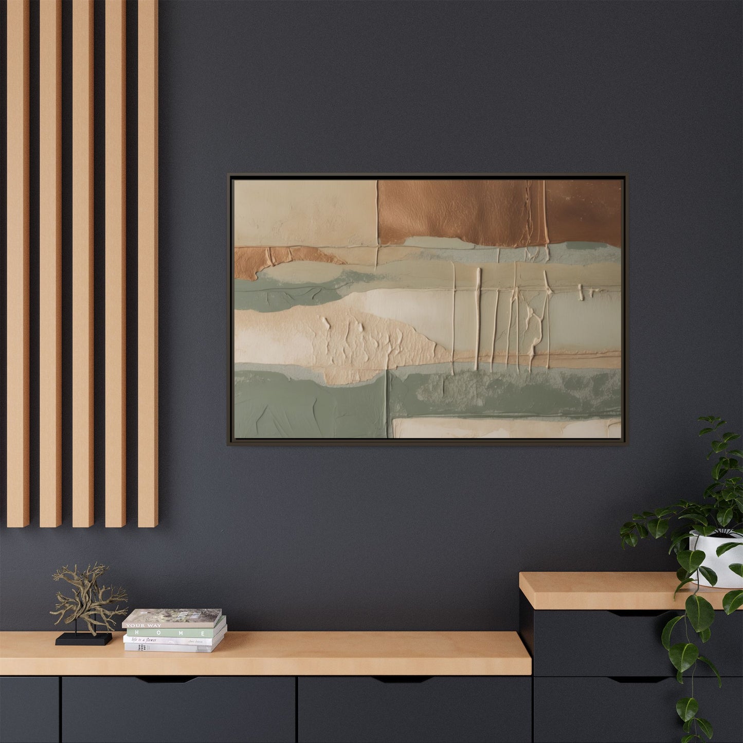 Matte Canvas, Framed (Multi-color)