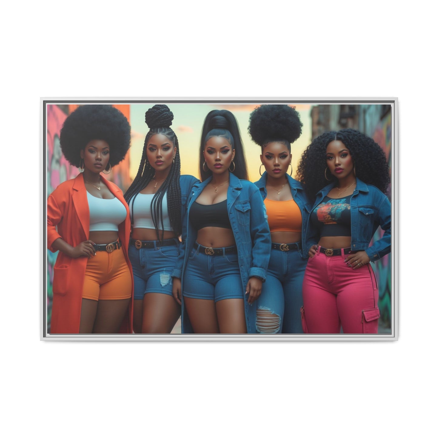 Matte Canvas, Framed (Multi-color)