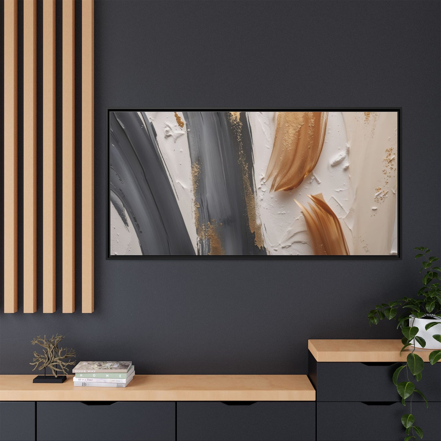 Matte Canvas, Framed (Multi-color)