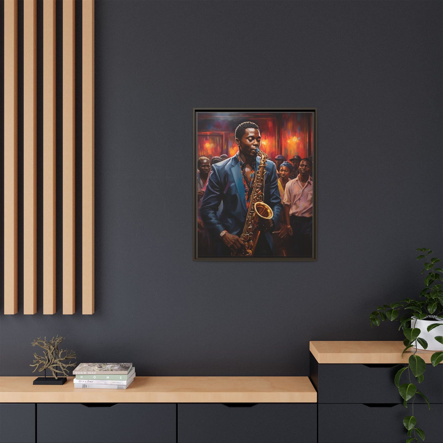 Matte Canvas, Framed (Multi-color)