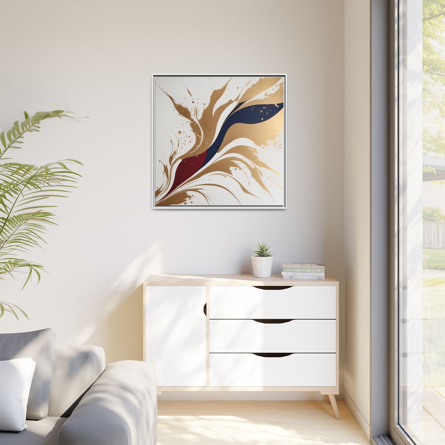 Matte Canvas, Framed (Multi-color)
