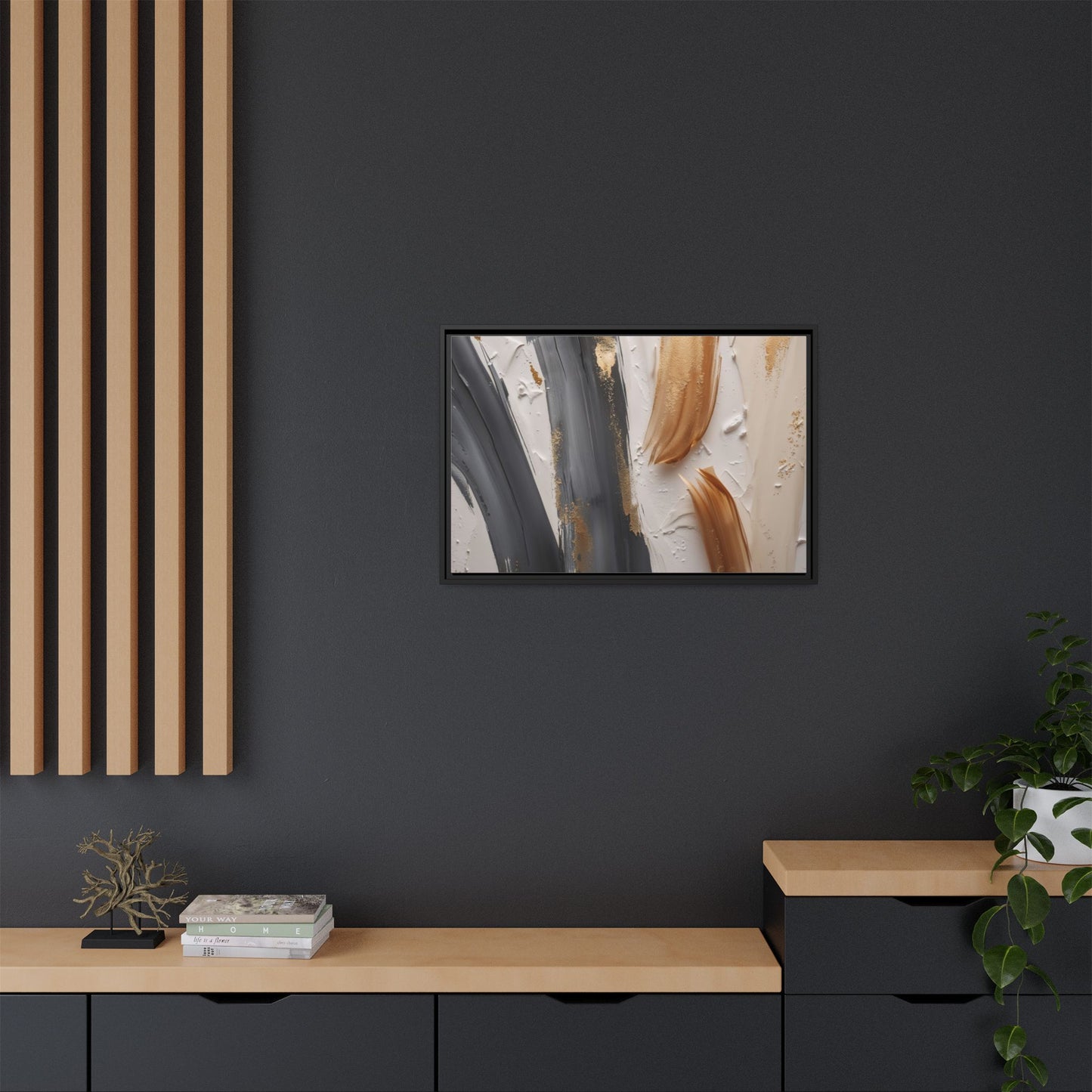Matte Canvas, Framed (Multi-color)