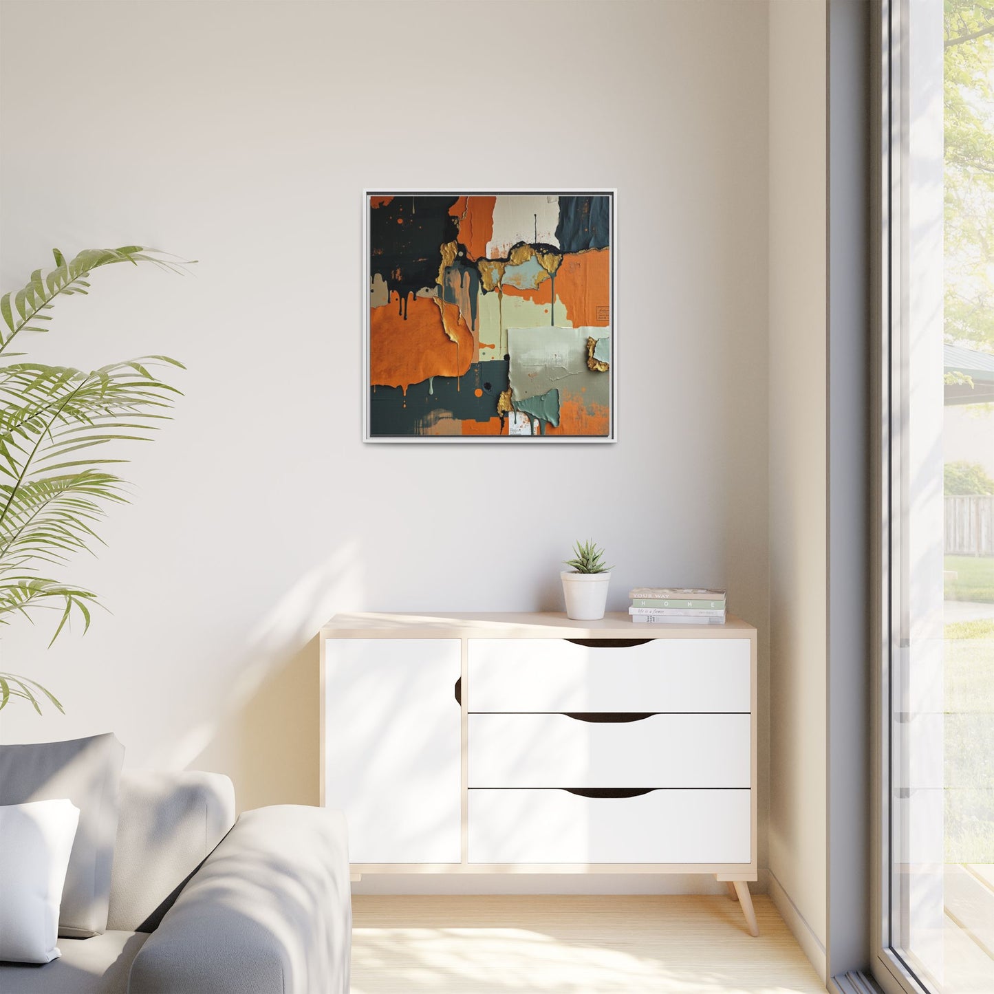 Matte Canvas, Framed (Multi-color)