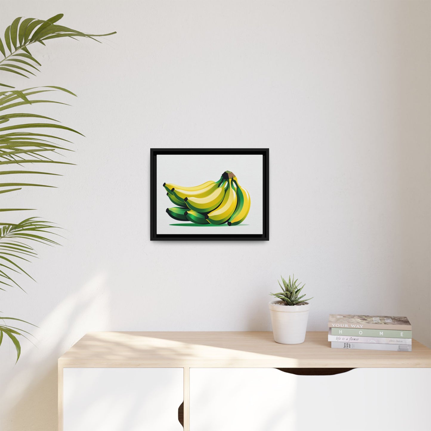 Banana Bunch Framed Matte Canvas Wall Art