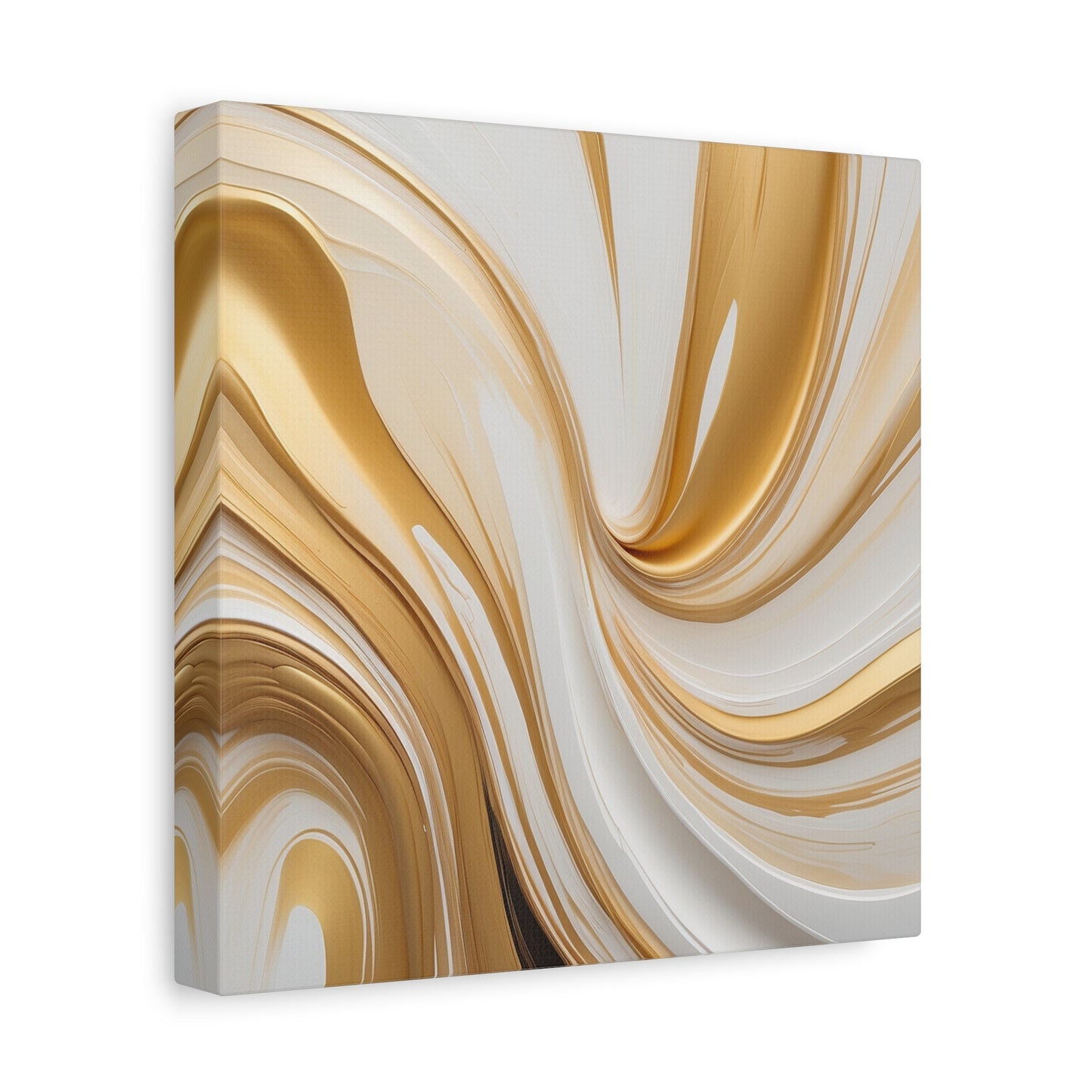 Gilded Currents – Luxe Abstract Fluid Canvas