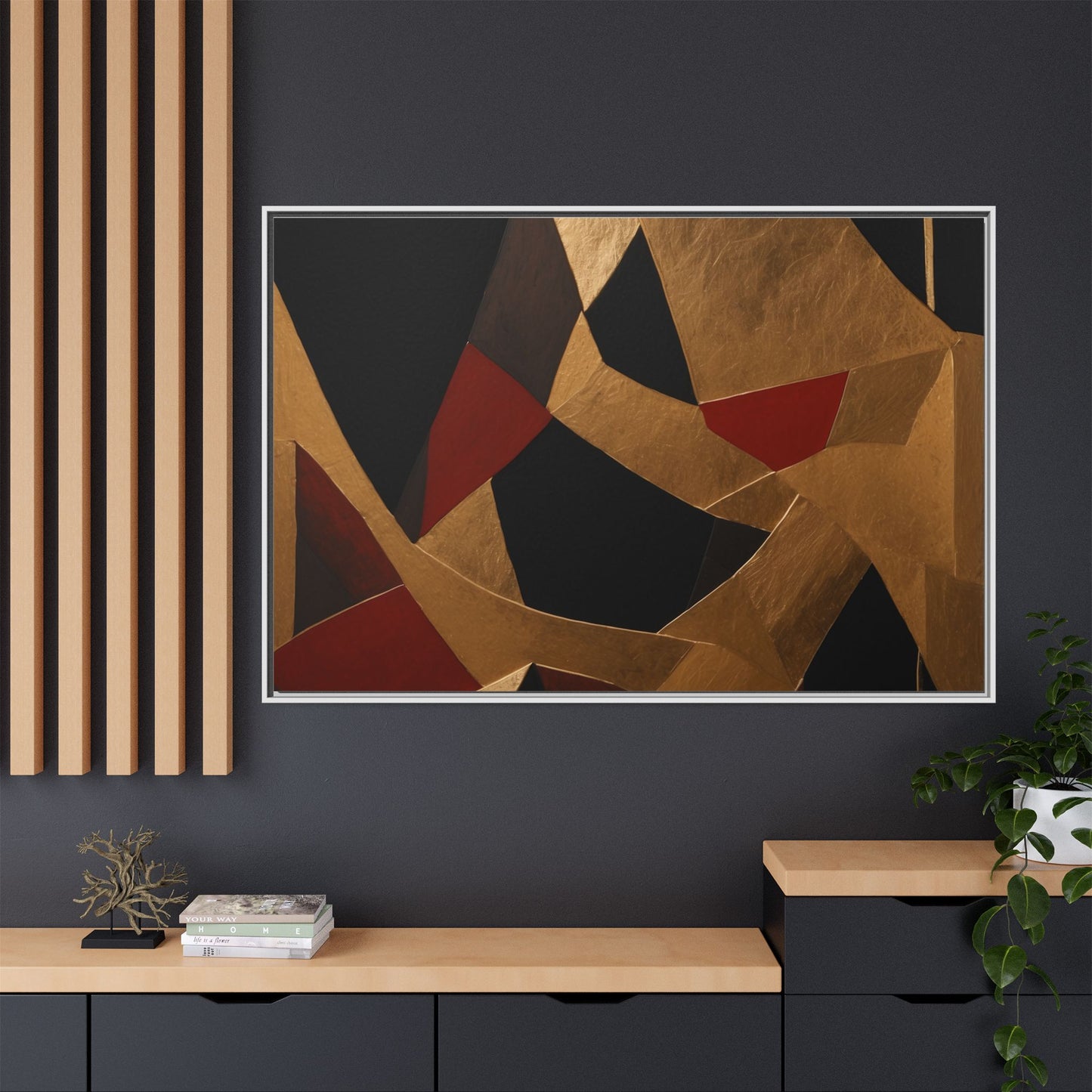 Matte Canvas, Framed (Multi-color)