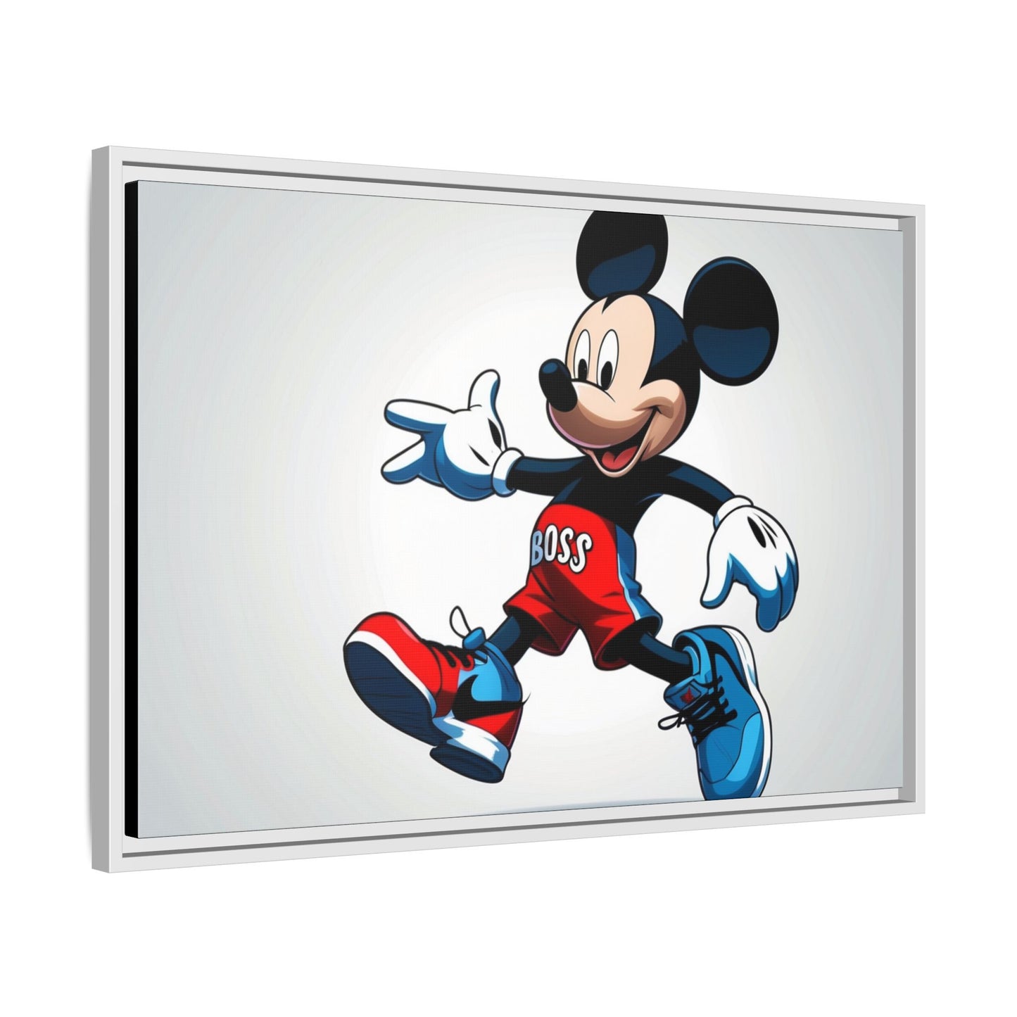 Mickey Mouse Boss Framed Canvas Art