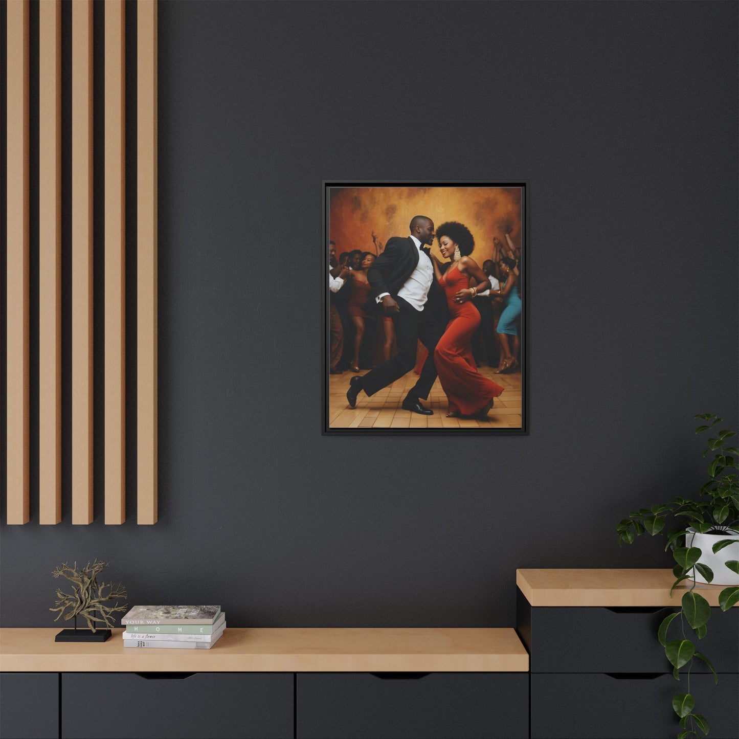 Matte Canvas, Framed (Multi-color)