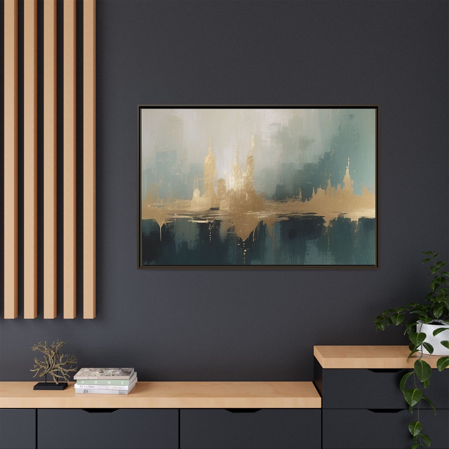 Matte Canvas, Framed (Multi-color)