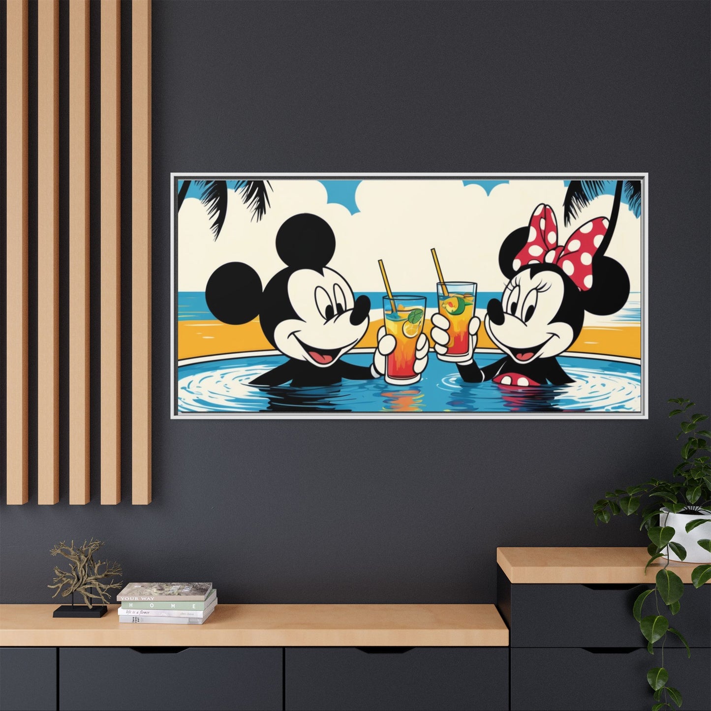 Matte Canvas, Framed (Multi-color)