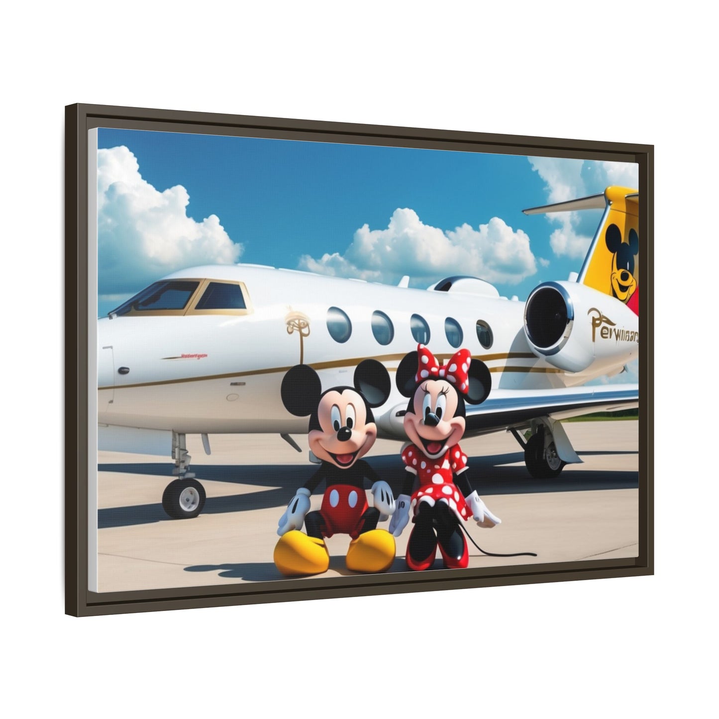 Mickey & Minnie Jetsetter Canvas Art